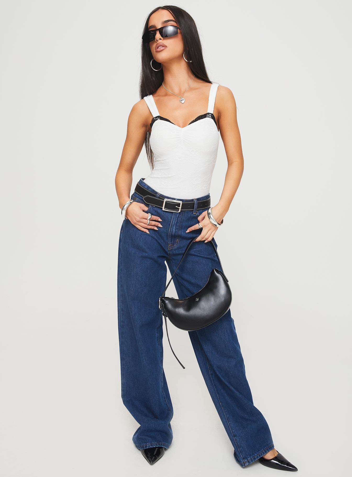 Landry Lace Bodysuit White、mySite、solidvoid