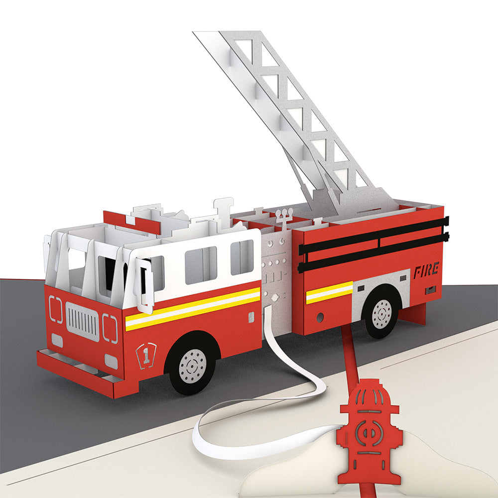 Fire Truck Pop-Up Card、mySite、solidvoid