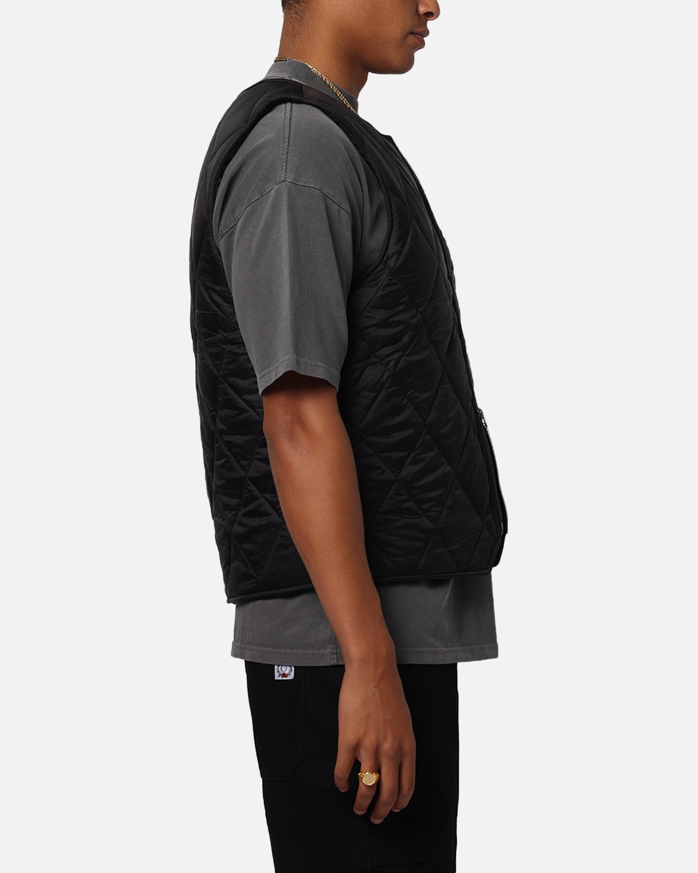 Carre Quilted Vest Black、mySite、zt4zffjzw