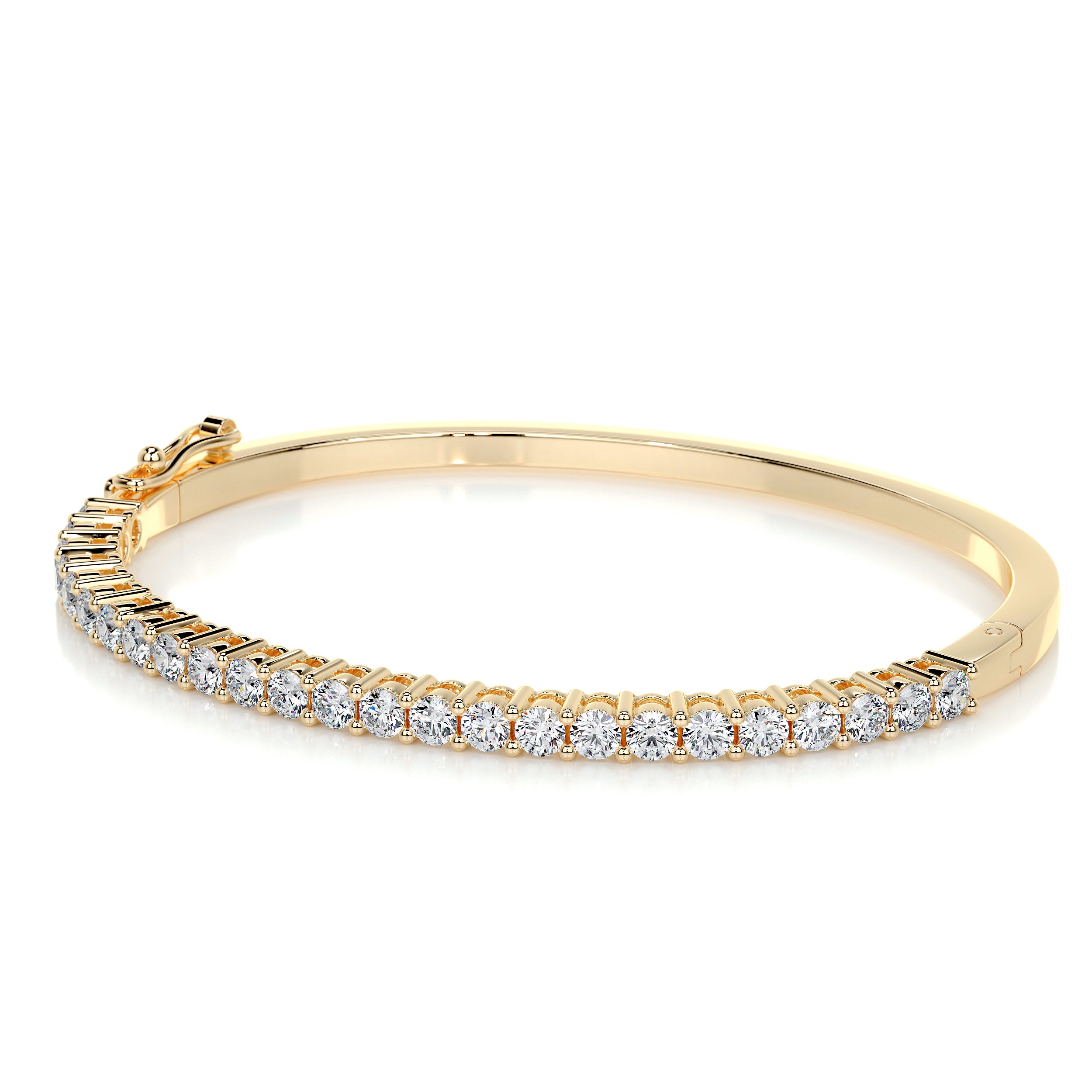 Karla Bangle Diamond Bracelet (2.5 Carat) -18K Yellow Gold、mySite、hinf8tx79