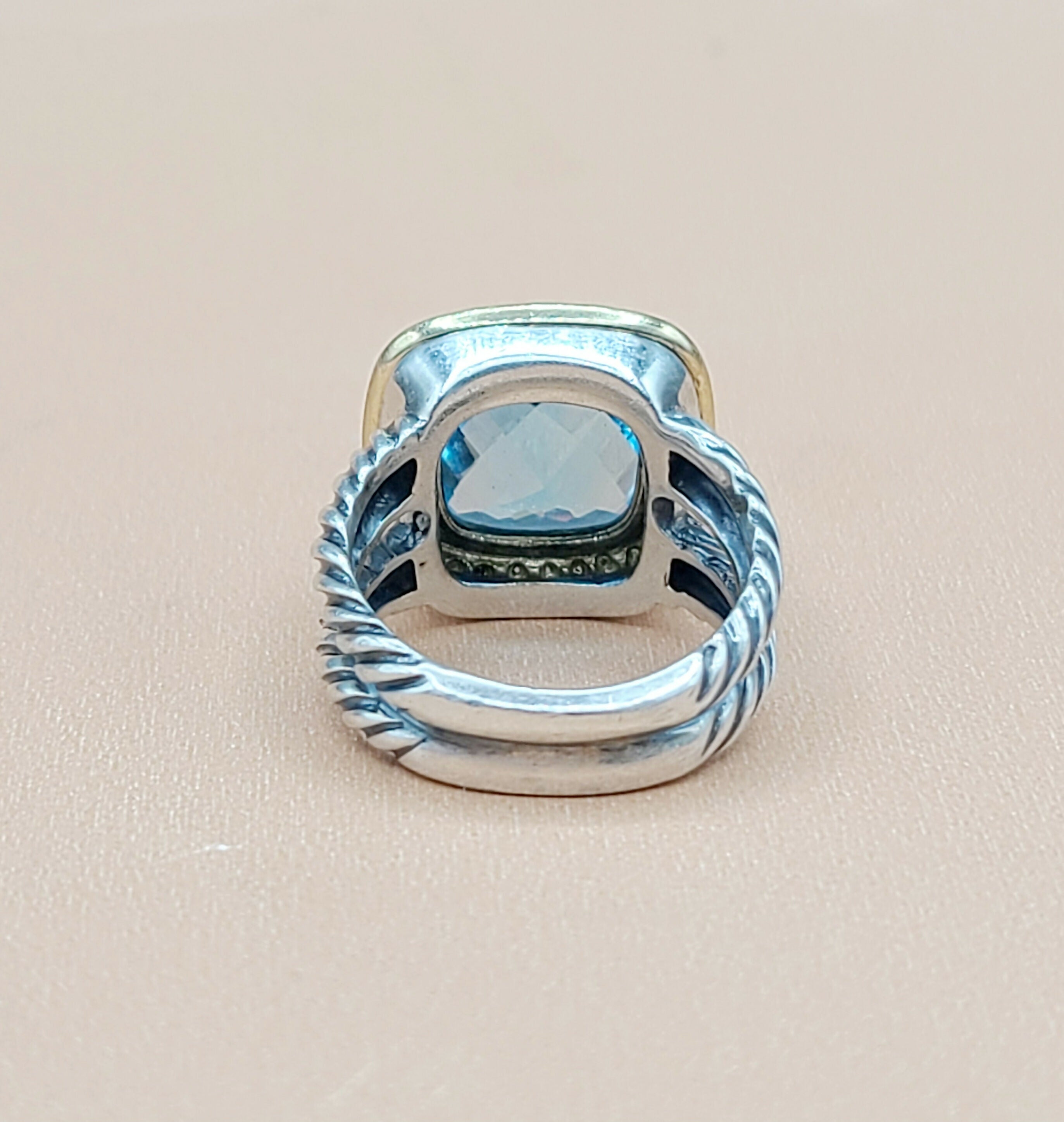 David Yurman Albion 11mm Blue Topaz & Diamonds 鈥?18k Gold、mySite、hinf8tx79
