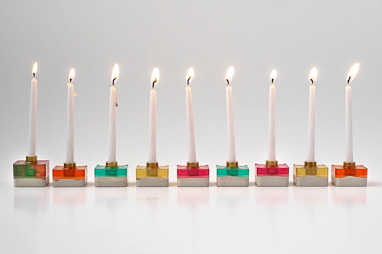 Colorful Cubes Menorah by Israel Museam、mySite、topwebapps