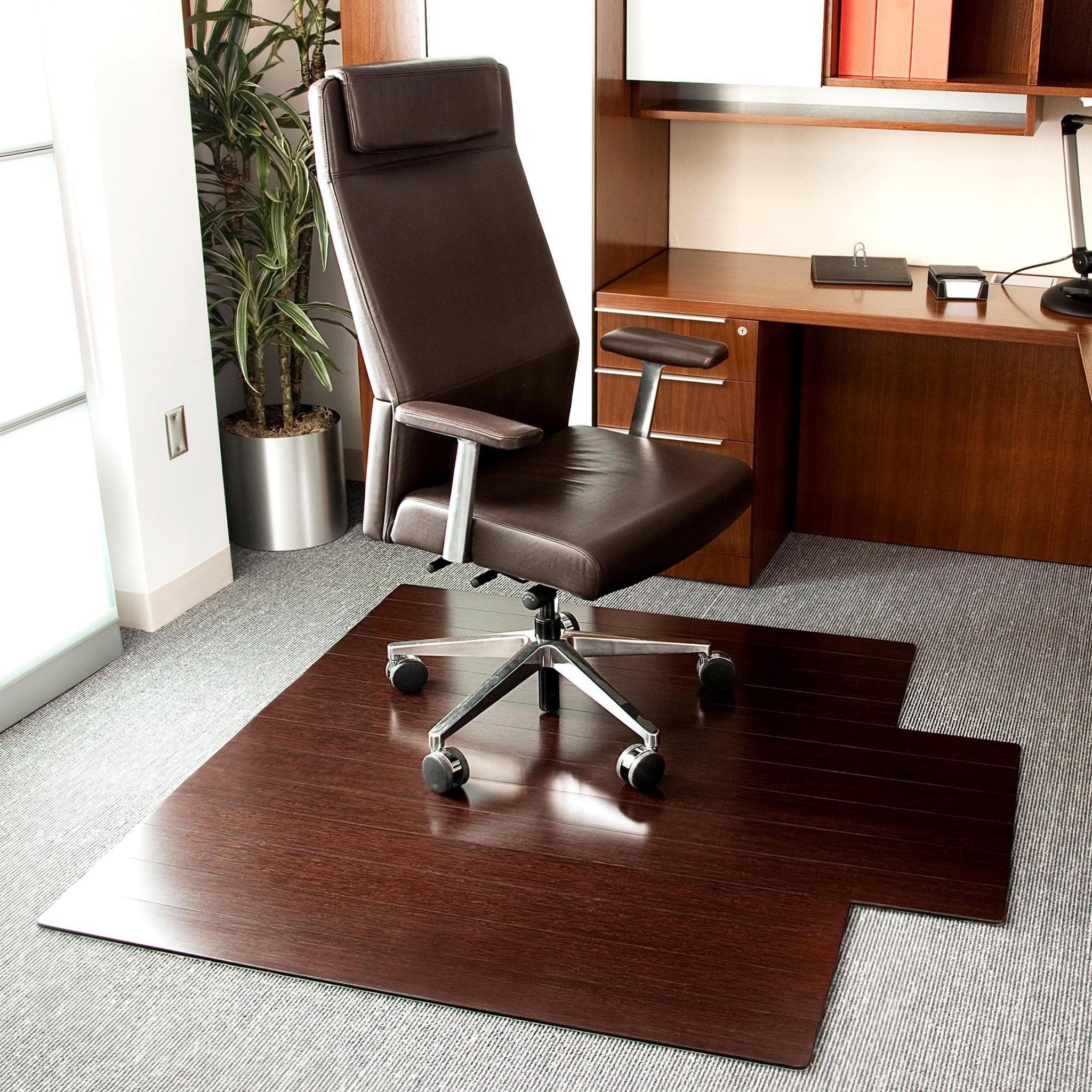 Deluxe Bamboo Chair Mat with Lip、mySite、neckold