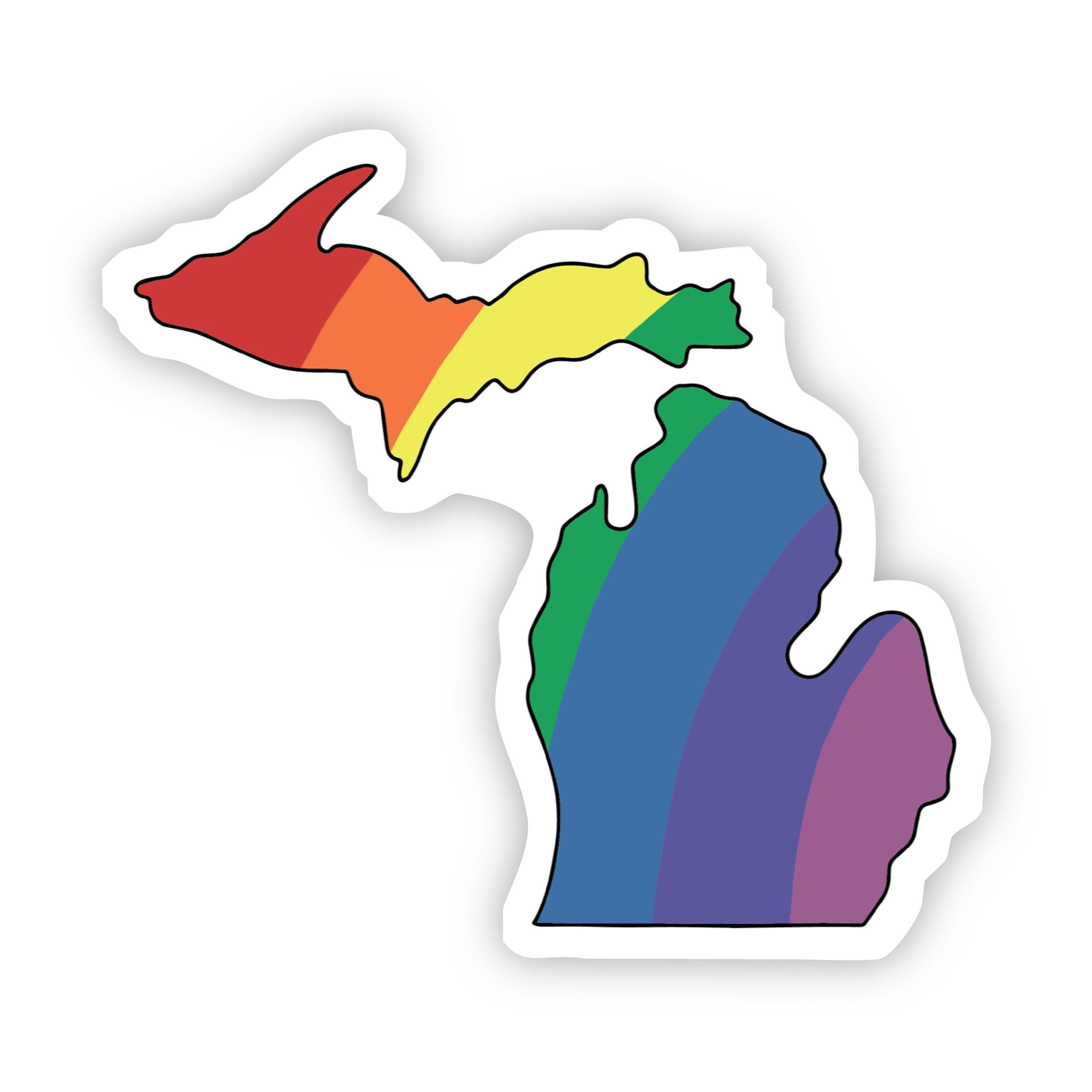  Michigan Rainbow Sticker、mySite、elrpsem3k