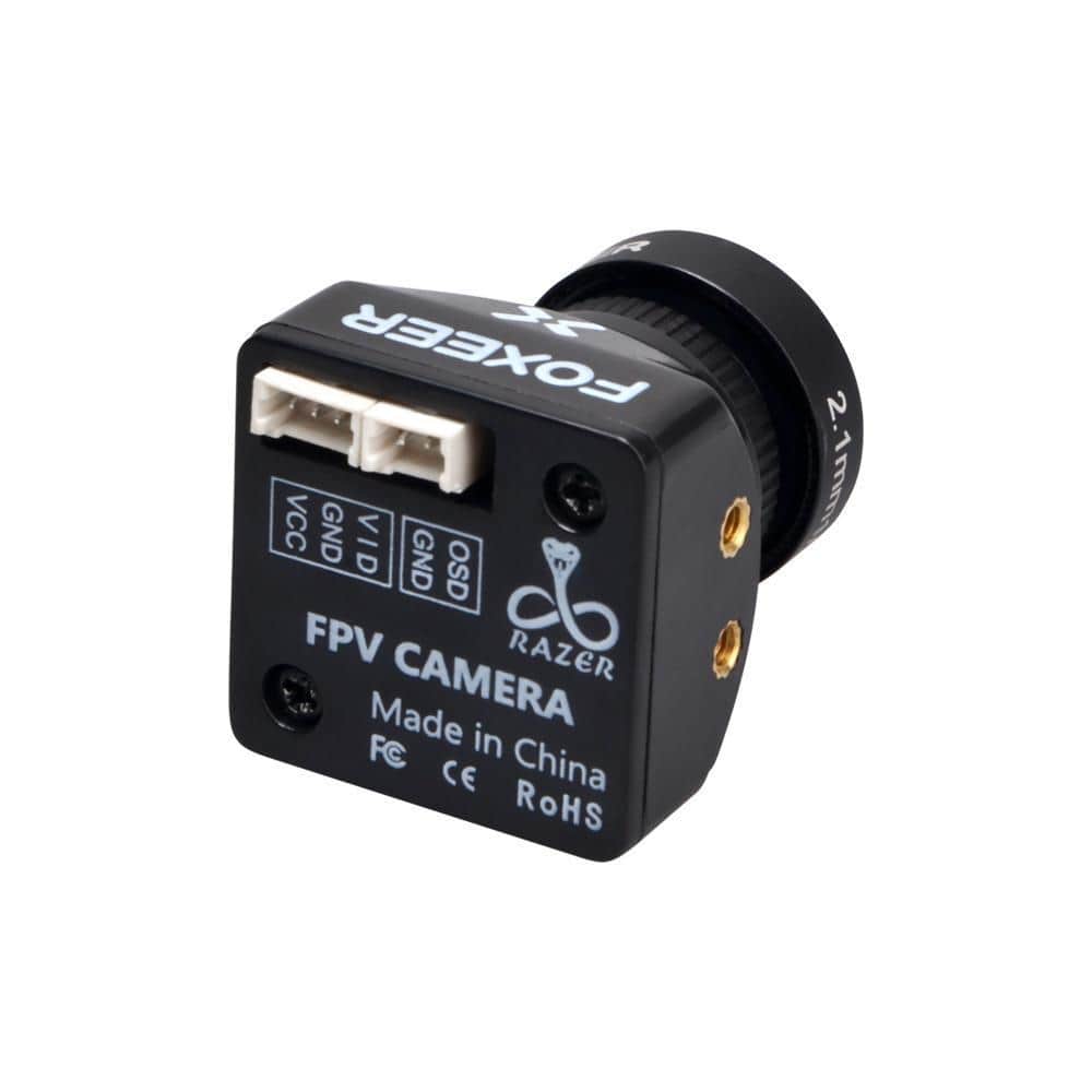  Foxeer Razer Mini 1200TVL CMOS 16:9 PAL/NTSC FPV Camera (2.1mm) - Black、mySite、merchandisen