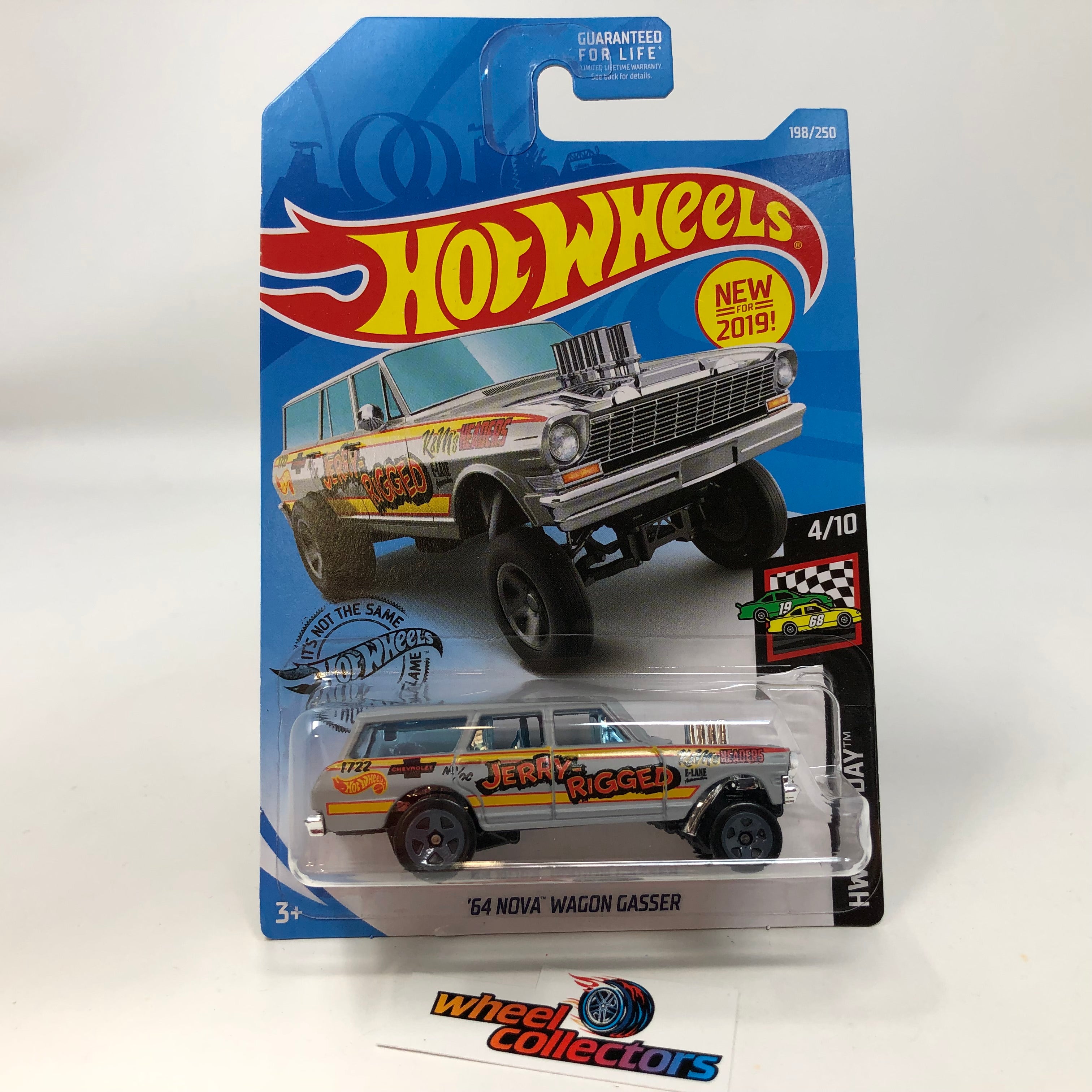 '64 Nova Wagon Gasser #198 * Grey * 2019 Hot Wheels、mySite、hgirdovlk