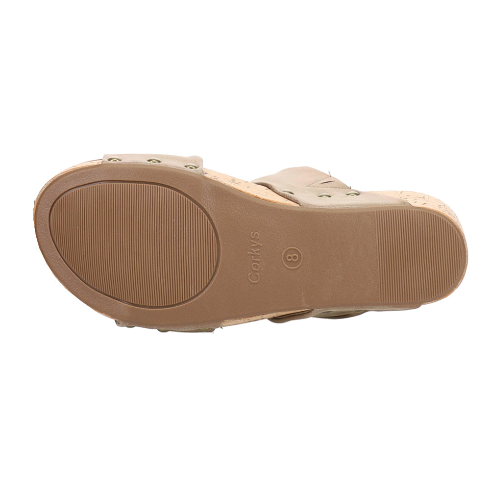 Stranded Metallic Studded Wedge Sandals、mySite、gtrtttuynbv