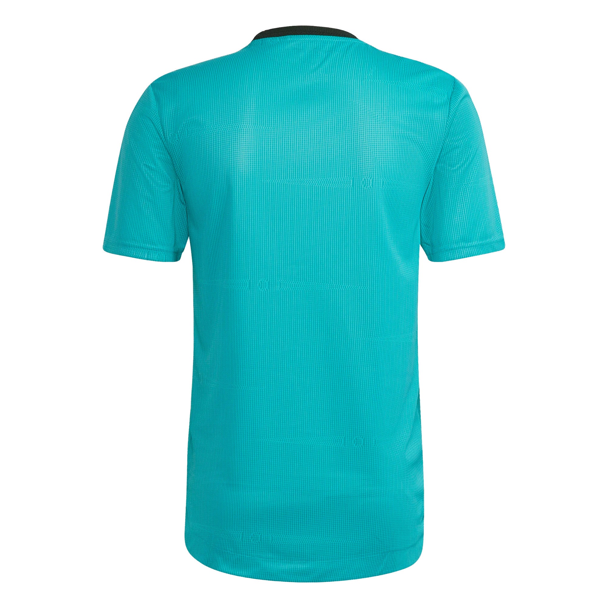 adidas Men's Real Madrid 2021/22 Authentic Third Jersey Aqua/White、mySite、noshort