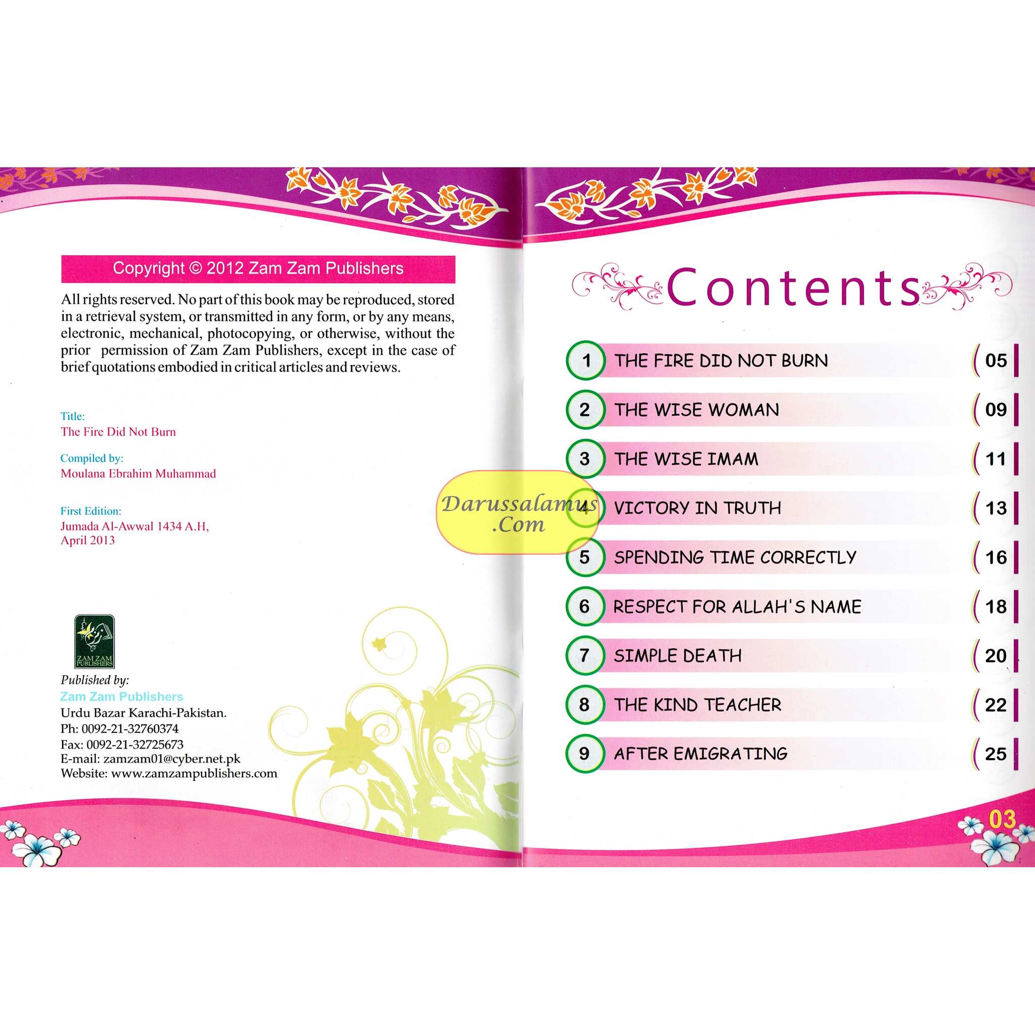 The Fire Did Not Burn (Dolphin Series 4) By Moulana Ebrahim Muhammad、mySite、topwebapps