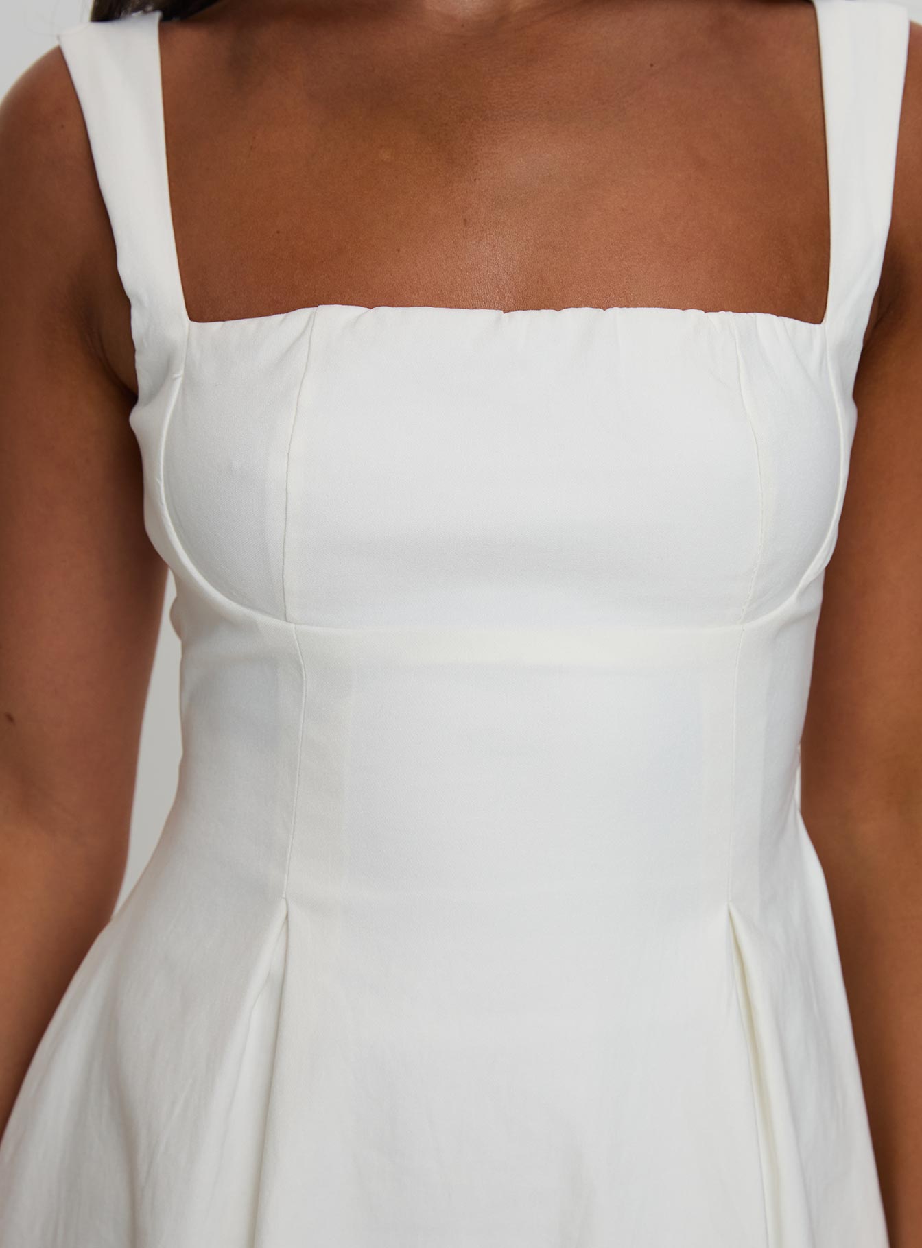 Xanthus Mini Dress White、mySite、solidvoid