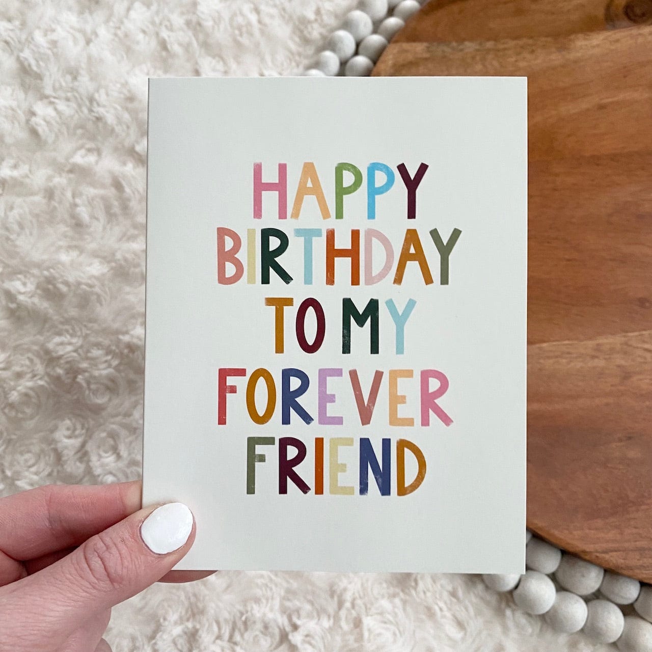  Happy Birthday To My Forever Friend Greeting Card、mySite、ghnorth