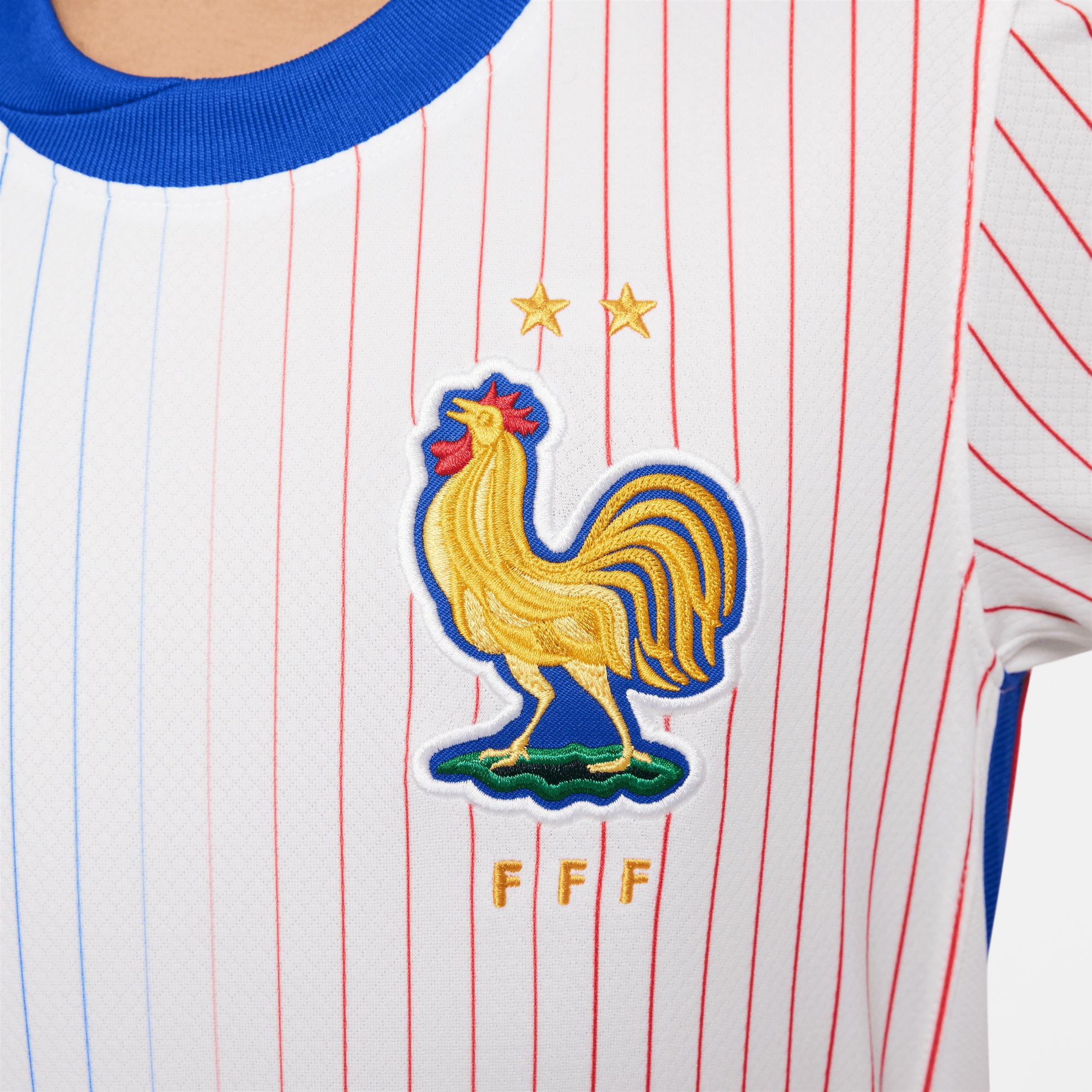 Nike Kids France 2024/25 Away Jersey White/Bright Blue、mySite、noshort