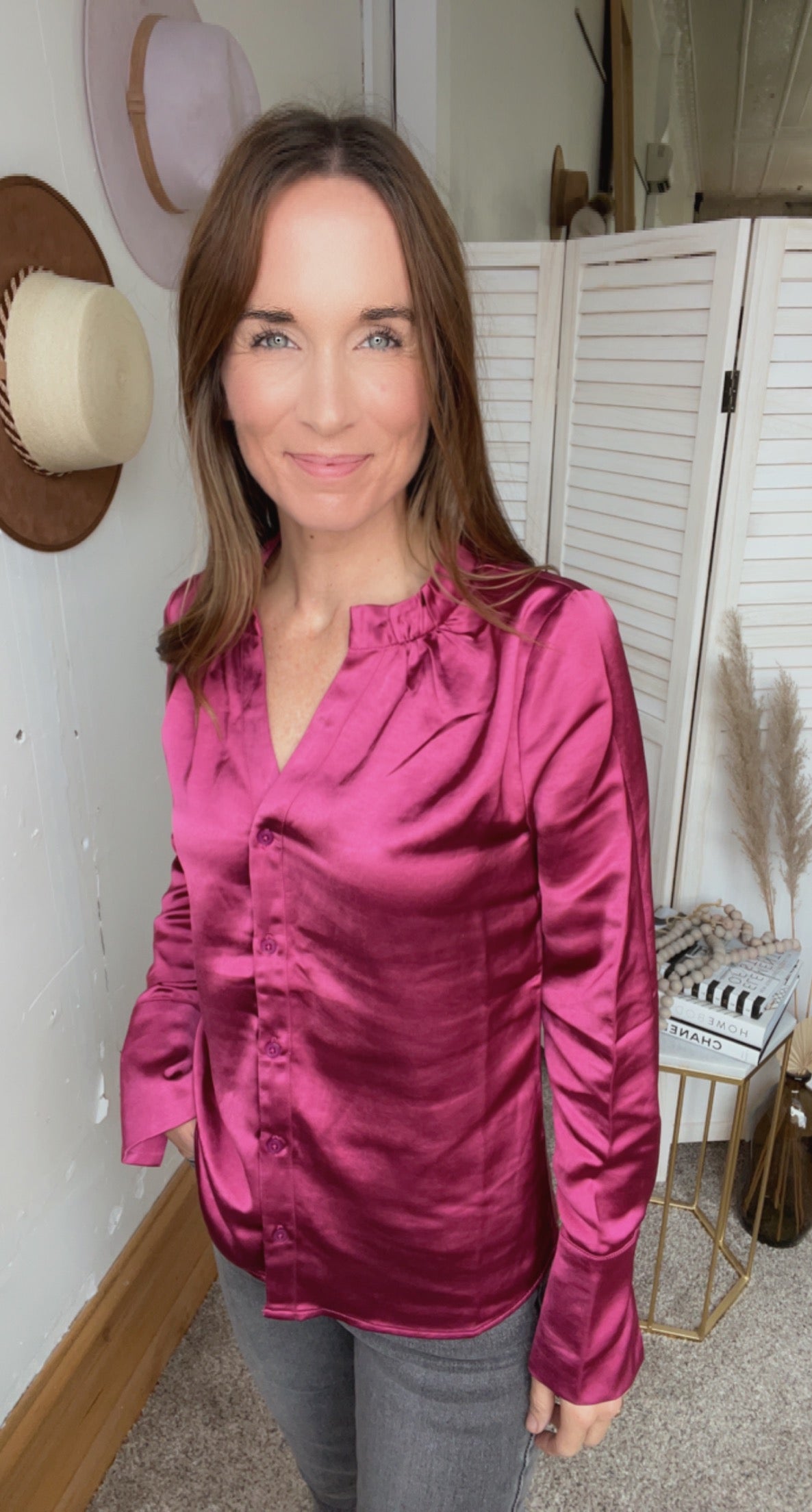 KUT From the Kloth Satin Button Down、mySite、garagedoors4me