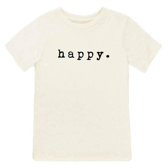 Happy Short Sleeve Tee - Black、mySite、g9winljtr