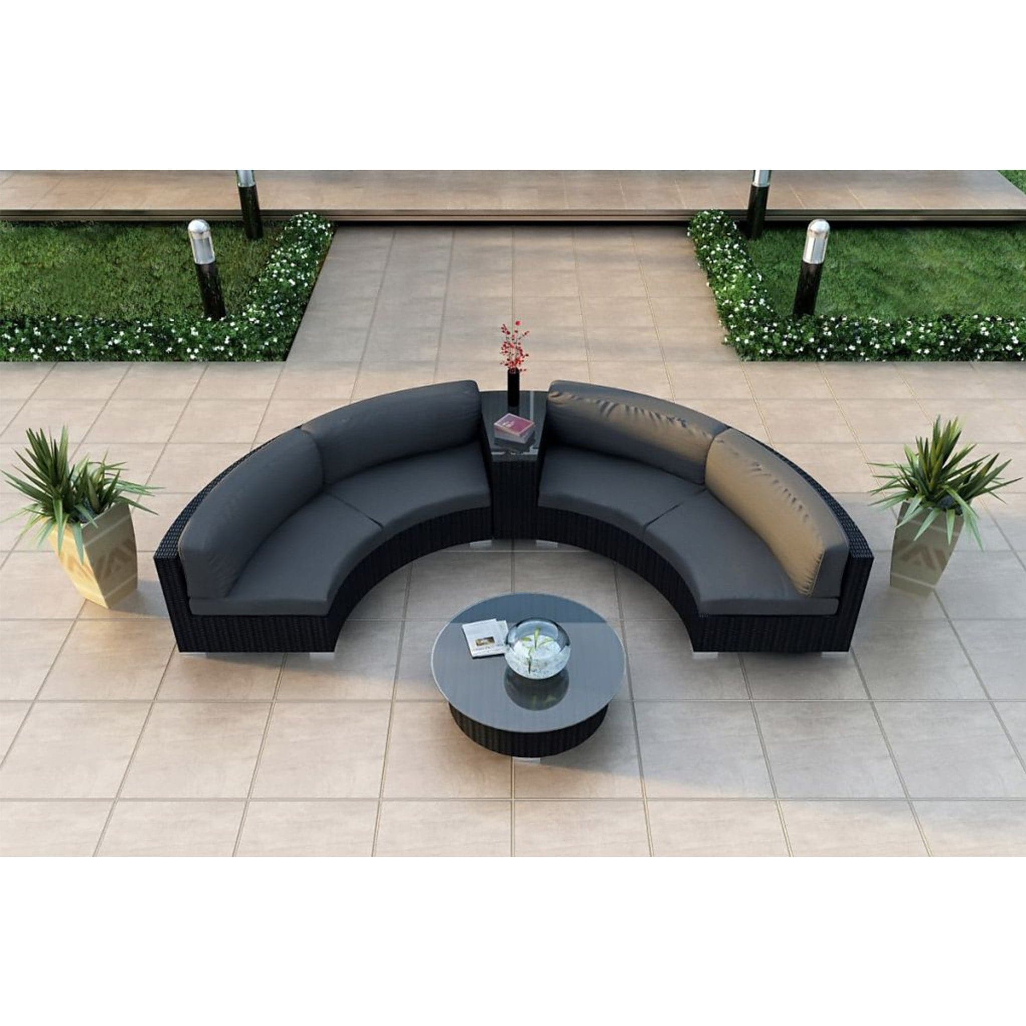 Urbana 4 Piece Curve Sectional Set、mySite、neckold