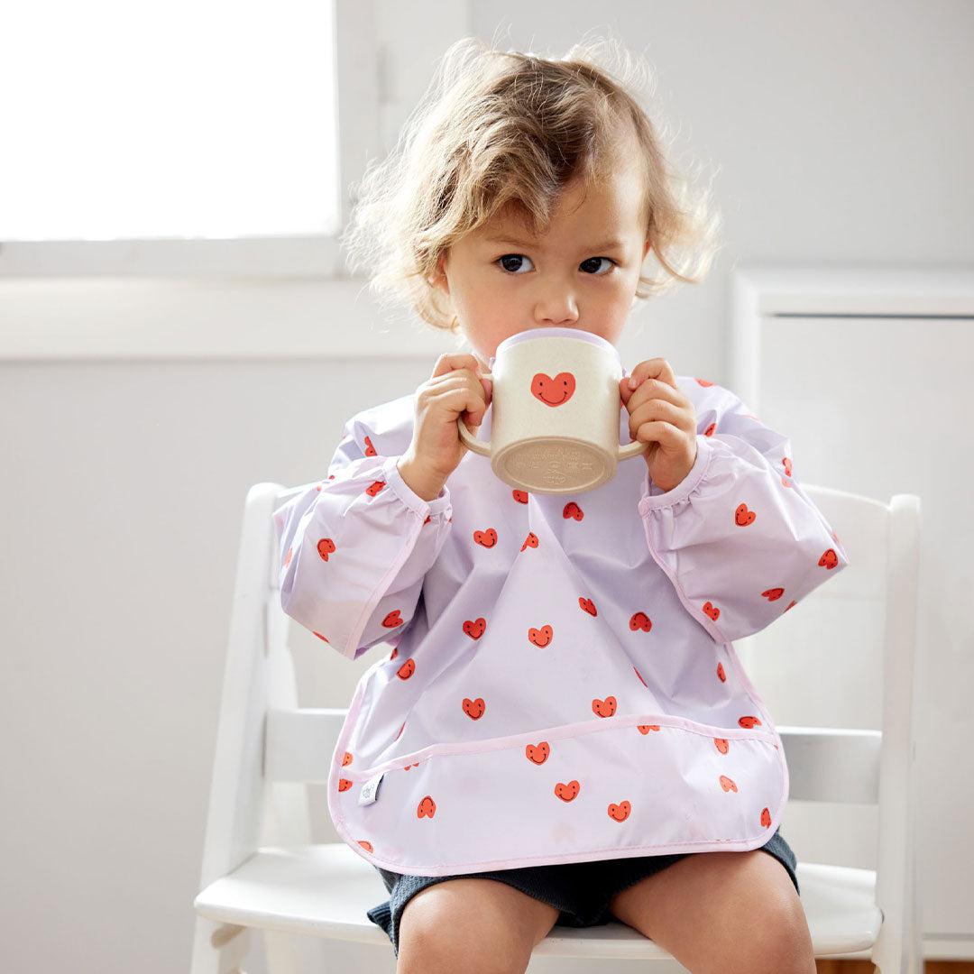  Lassig Long Sleeve Bibs 2pcs - Happy Rascals - Heart Lavender、mySite、merchandisen