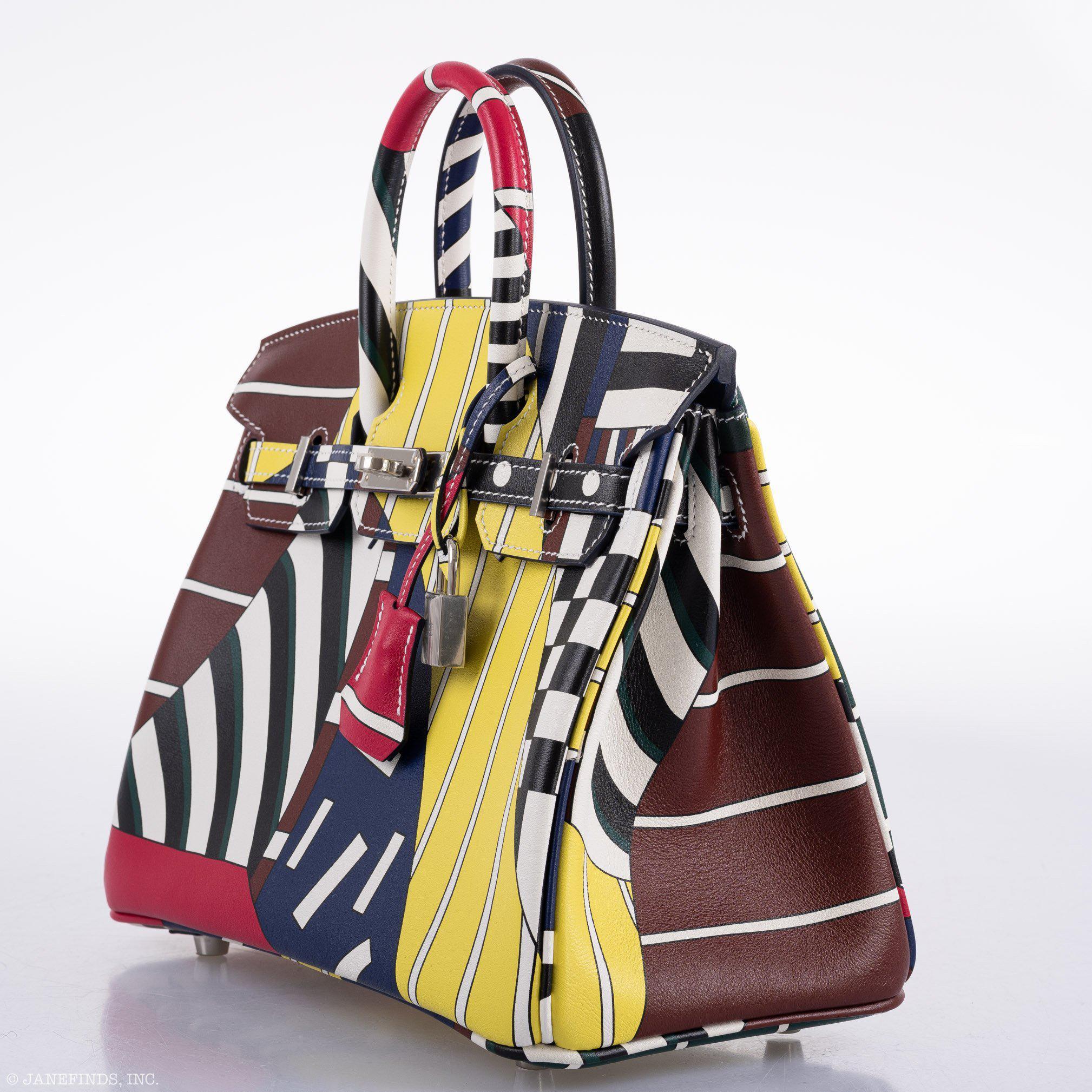 Hermès Birkin 25 One Two Three And Away We Go! - Limited Edition By Nigel Peak Multicolor Swift Palladium Hardware、mySite、garminoutage.com