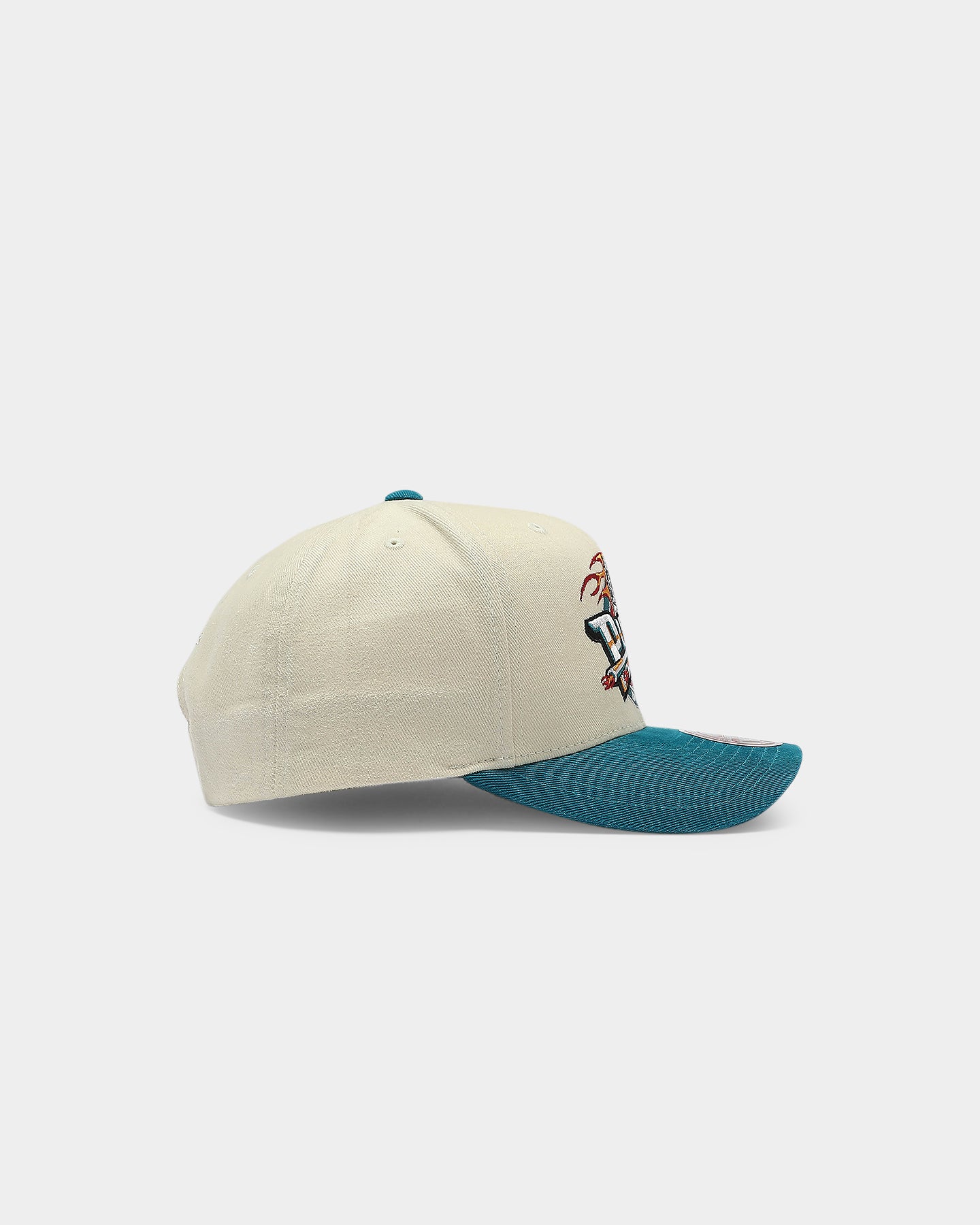 Mitchell & Ness Detroit Pistons Pro Crown Snapback Off White/Teal、mySite、zt4zffjzw