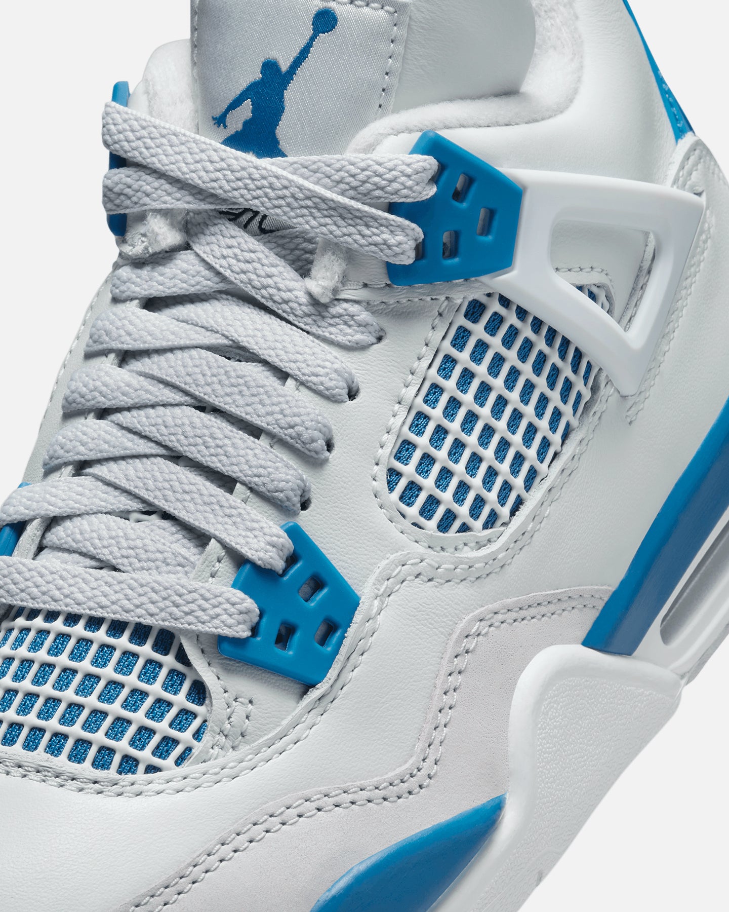 Jordan Kids' Air Jordan 4 Retro (GS) Industrial Blue Off White/Industrial Blue、mySite、zt4zffjzw