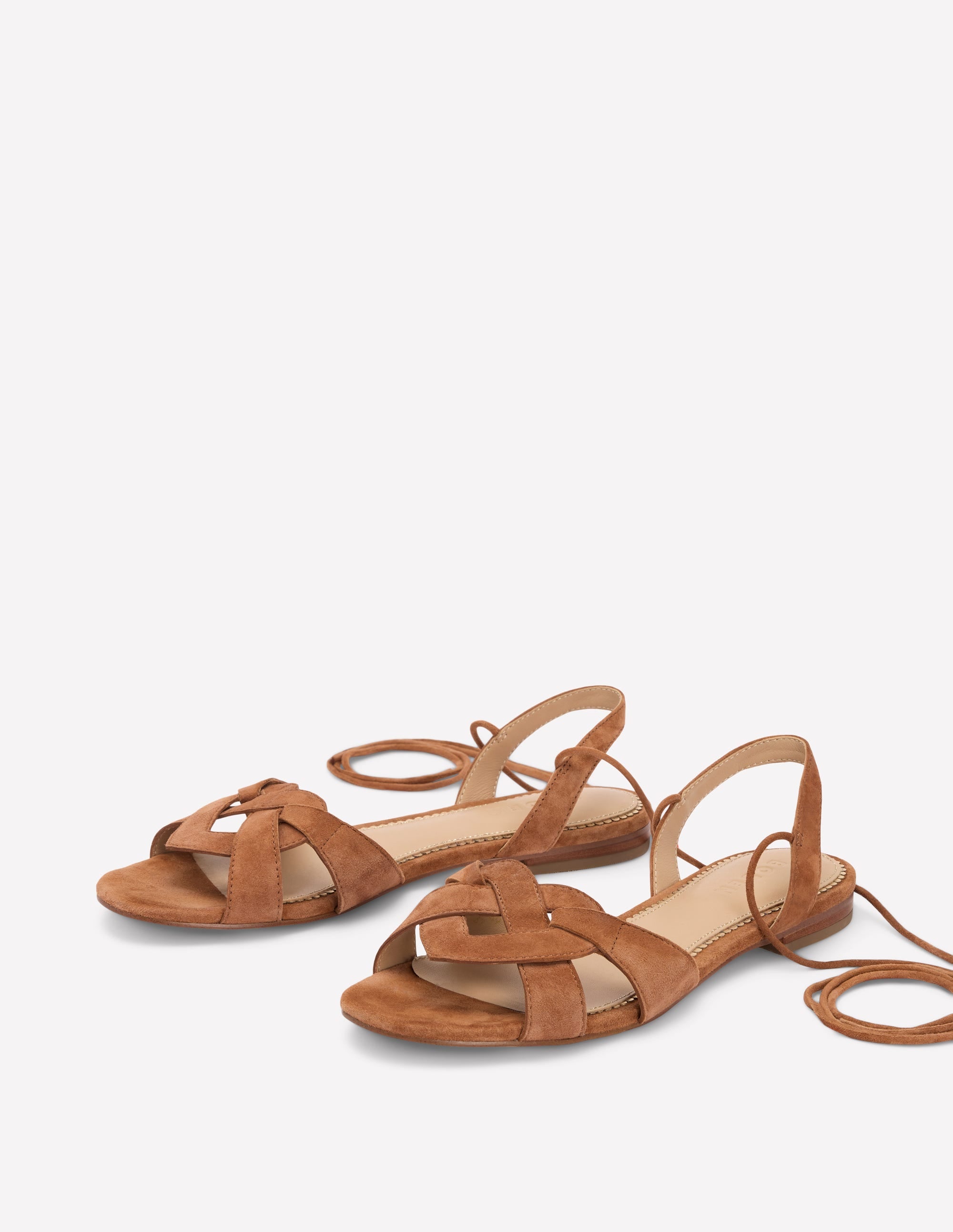  Heart Detail Flat Sandals-Tan、mySite、ashleygrahame