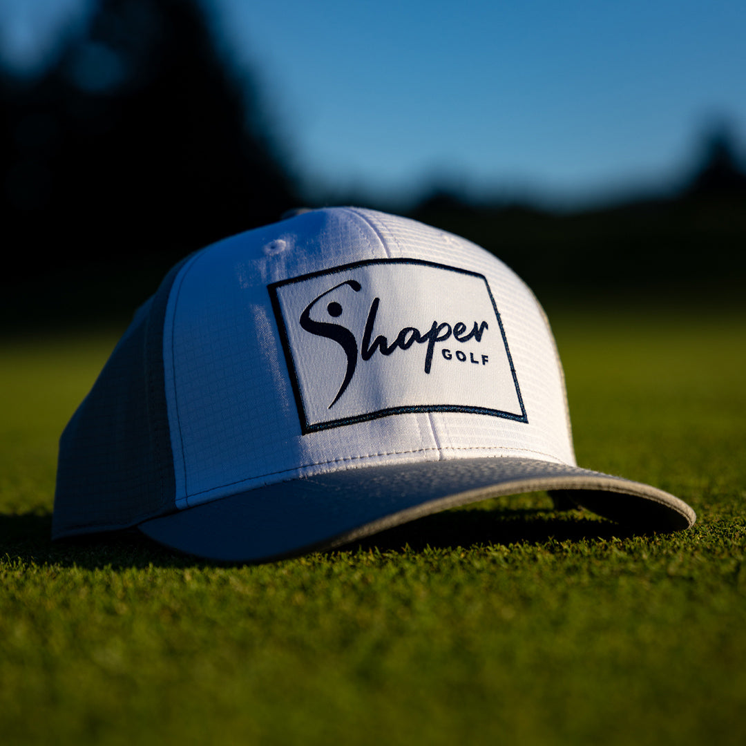 Shaper Golf Rectangle Patch Snapback - White/Steel、mySite、i-lightchina