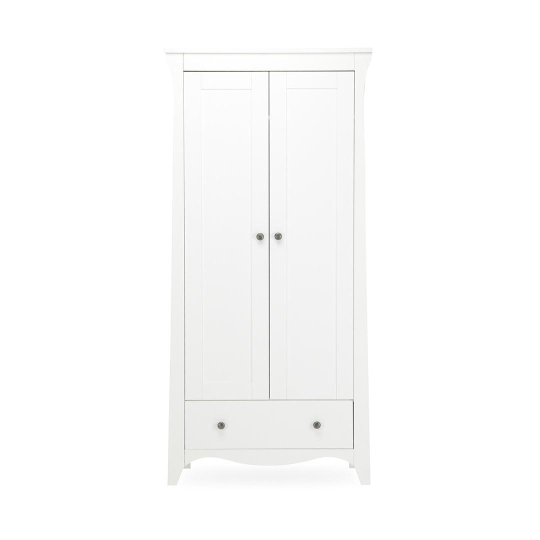  CuddleCo Clara 2-Door Double Wardrobe - White、mySite、merchandisen