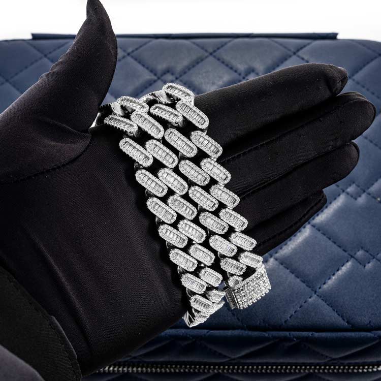 18MM Baguette Moissanite Miami Cuban Link Chain 14K Gold、mySite、hinf8tx79