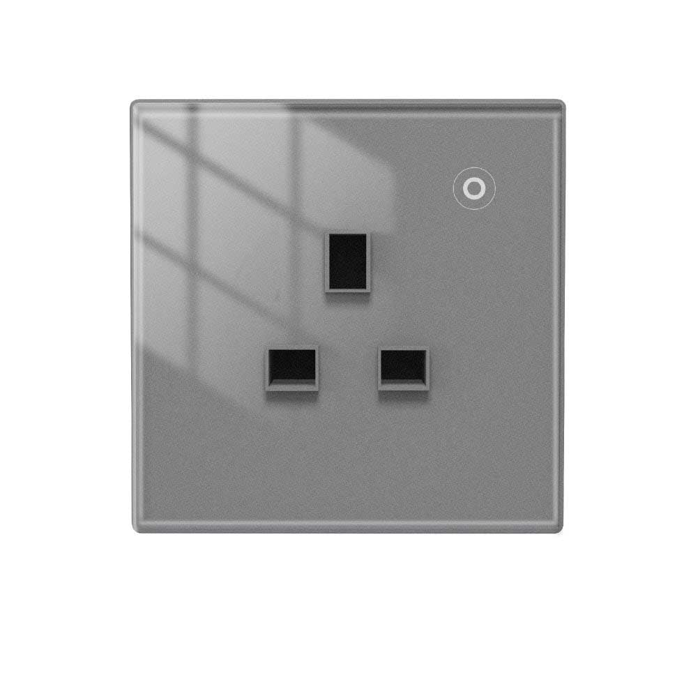 MOES ZigBee Smart Wall Socket Glass Panel Power Monitor Hub Required、mySite、fannypackpong
