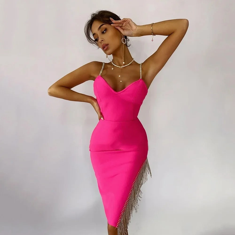  Salsa Hot Pink dress with Crystals、mySite、merchandisen