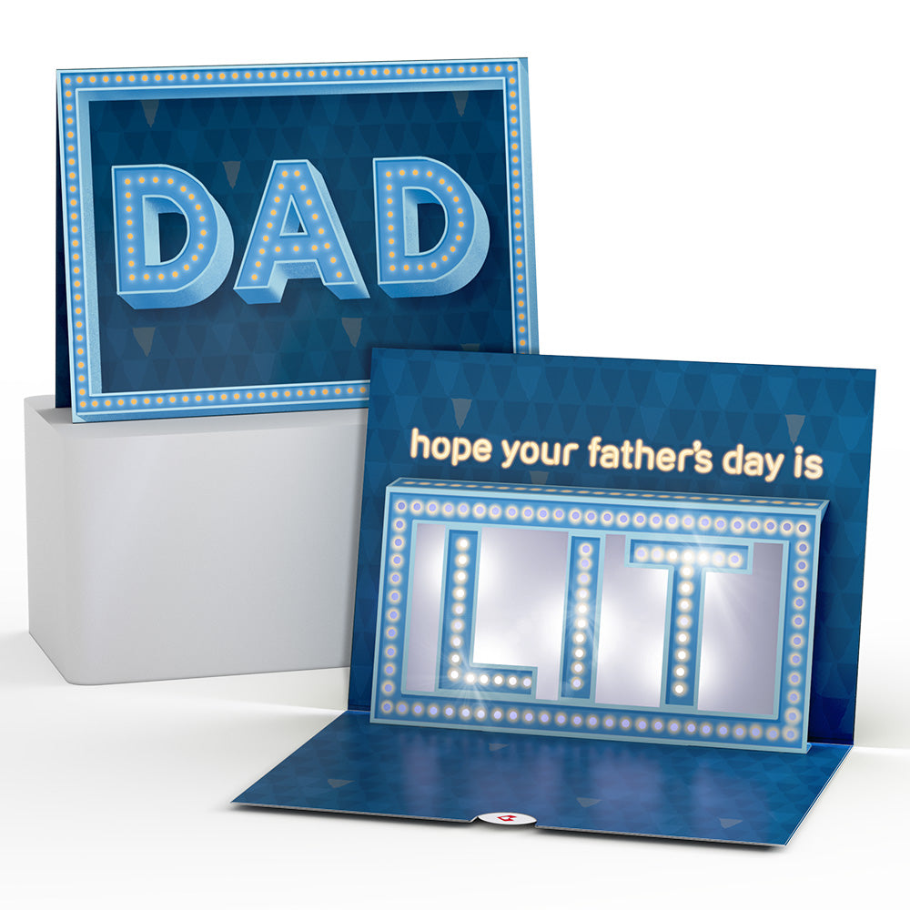 Hope Your Father's Day Is Lit Light-Up Pop-Up Card、mySite、solidvoid
