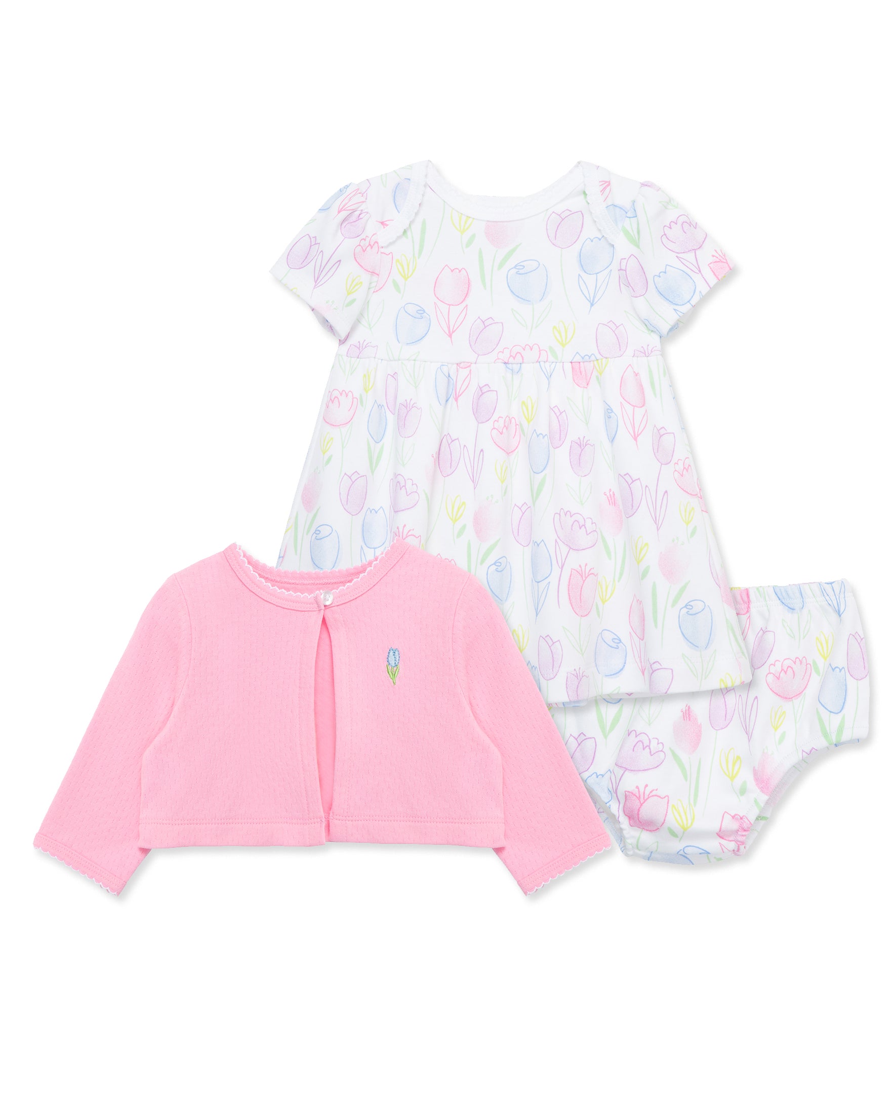  Pretty Tulips Dress & Cardigan Set、mySite、layawaytickets