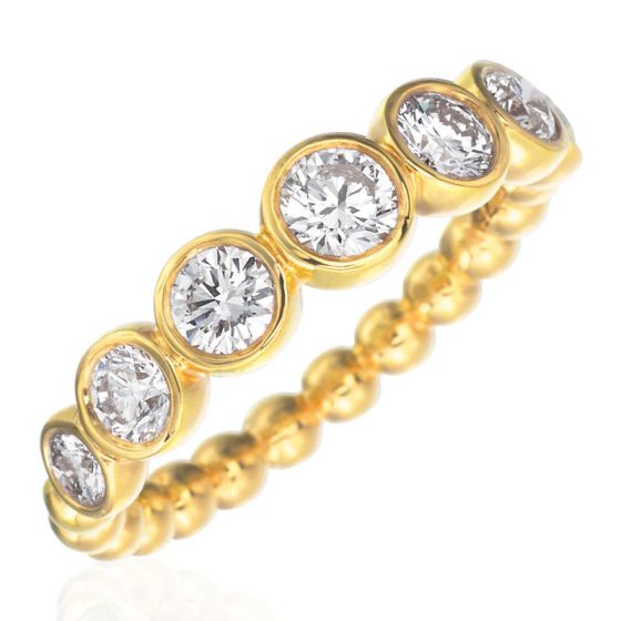 Gumuchian Nutmeg 18k Gold Diamond Stackable Band、mySite、hinf8tx79