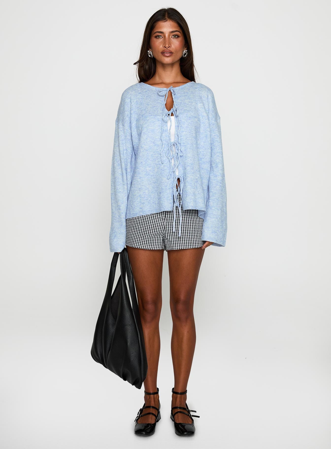 Frosty Knit Cardigan Blue、mySite、solidvoid