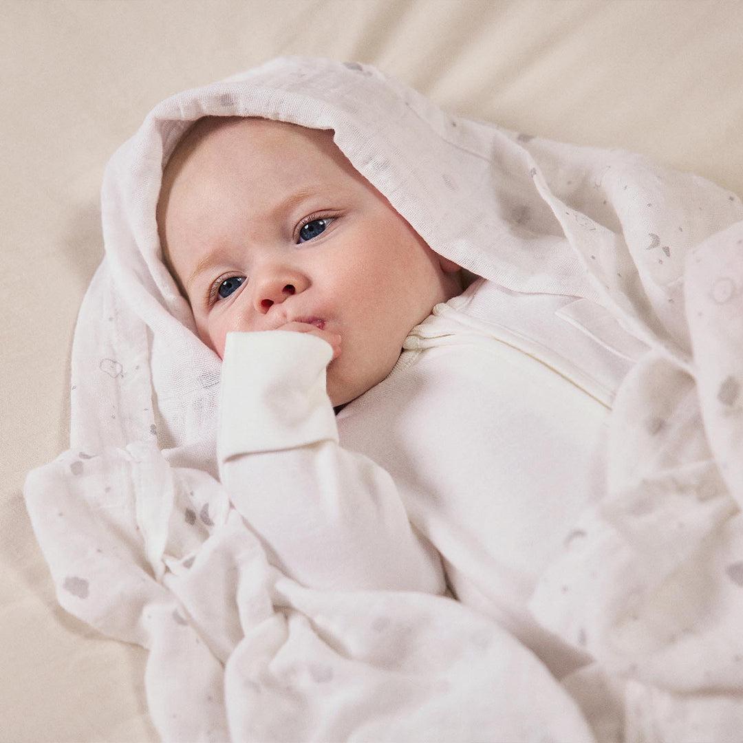  MORI Pre-Washed Large Muslin Swaddle - White、mySite、merchandisen