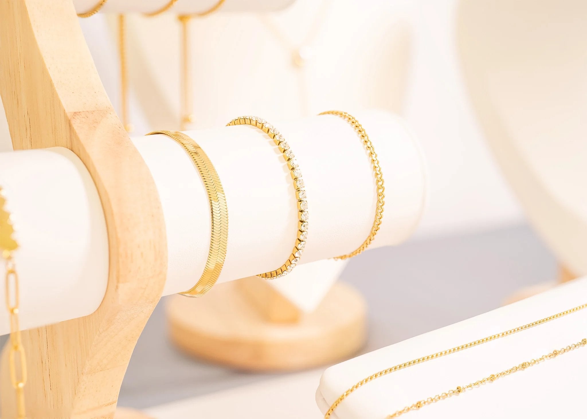 25 pc 18K Gold PVD Coated Stainless Steel Women's Layered Bracelet Set / BND0020、mySite、dreamappss