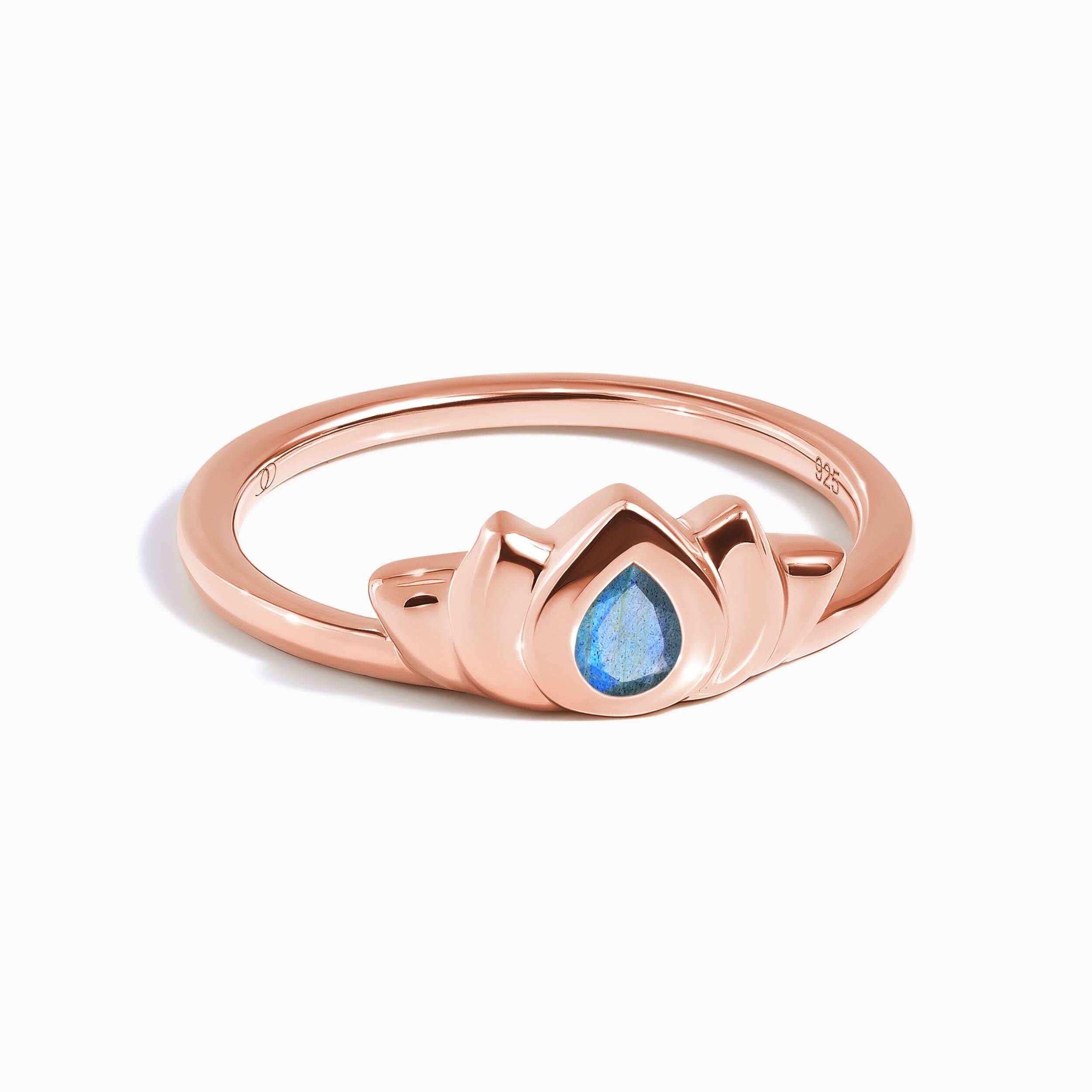 Labradorite Ring - Dainty Lotus、mySite、hinf8tx79