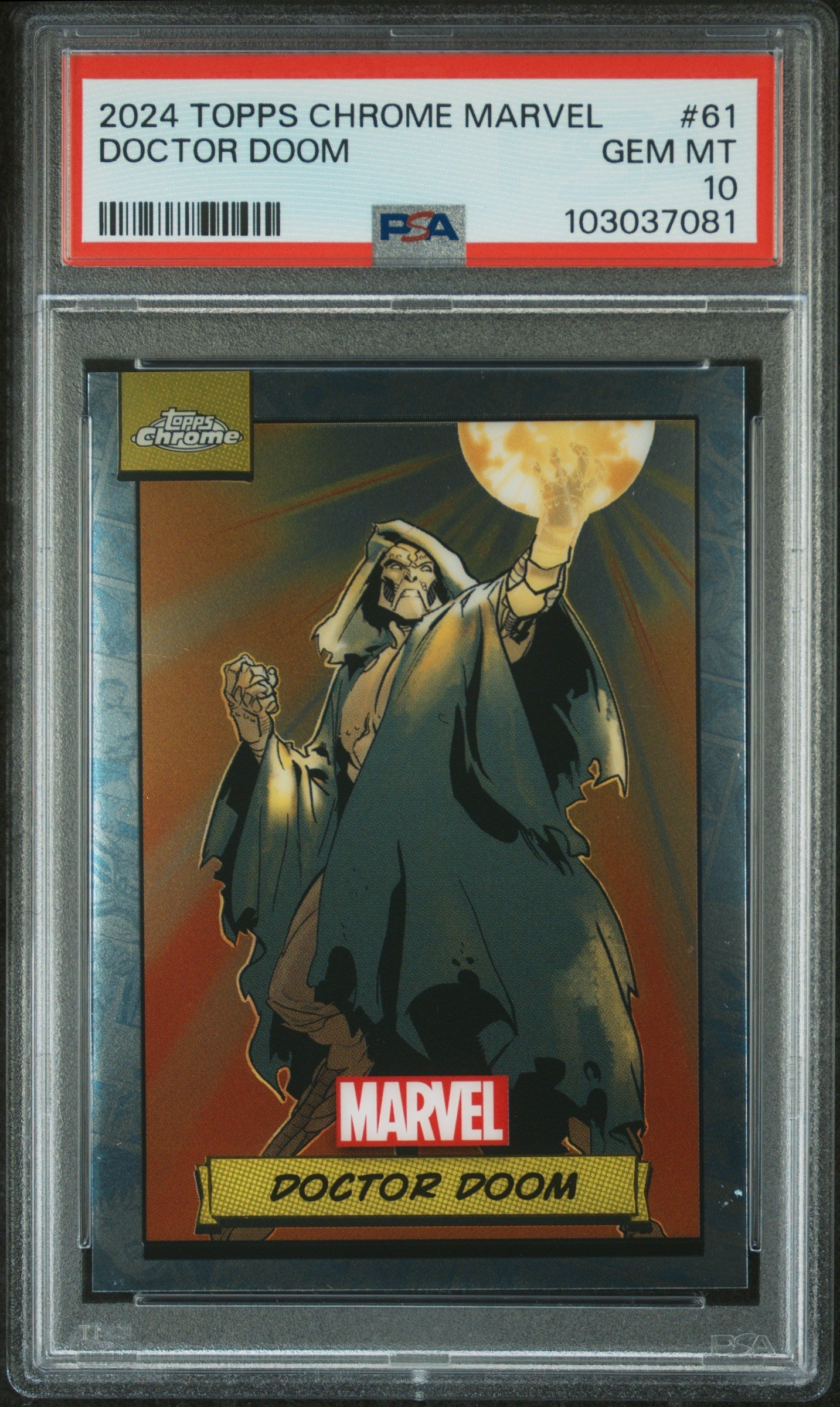 Doctor Doom #61 PSA 10 Topps Chrome Marvel 2024、mySite、waistdrama