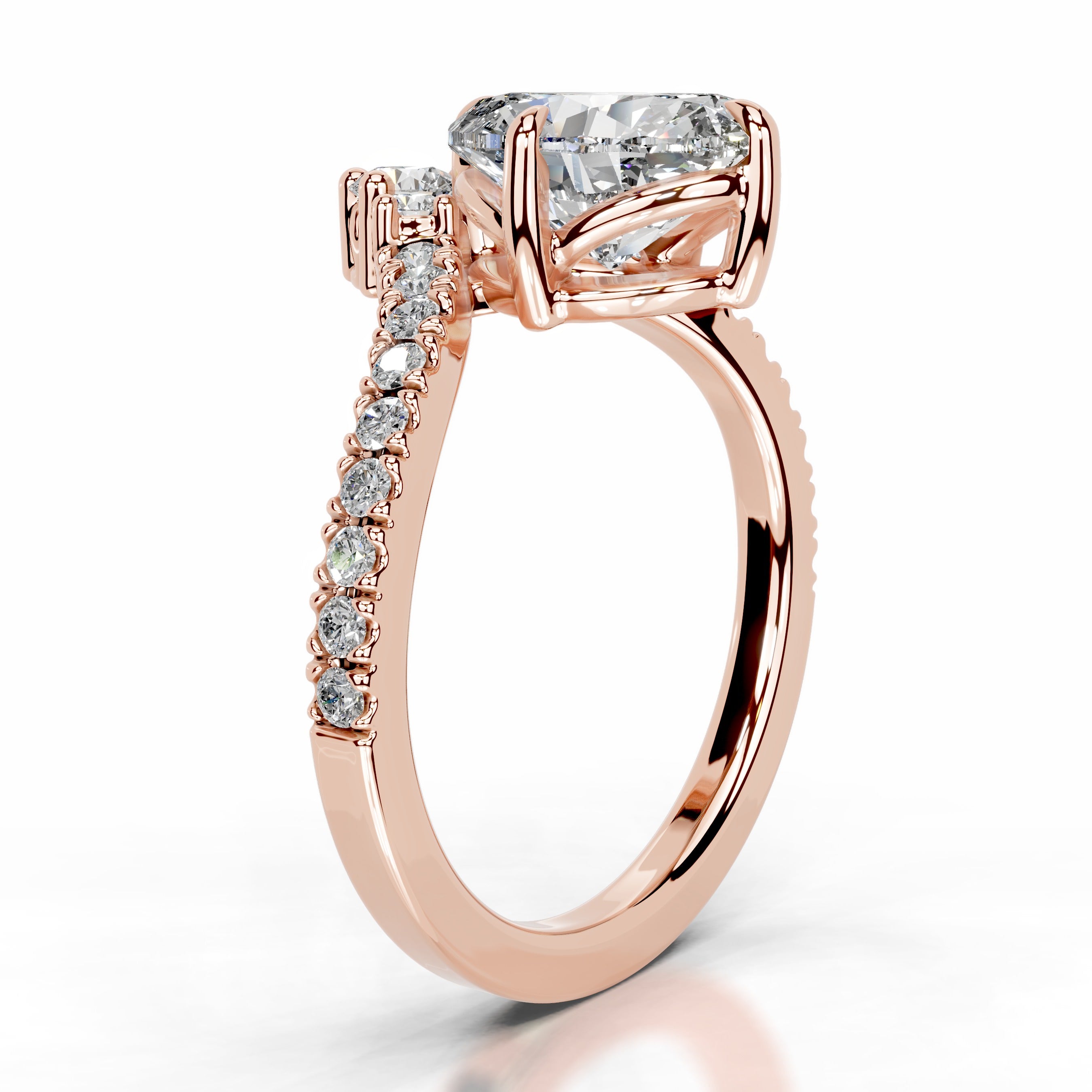 Thea Lab Grown Diamond Ring - 14K Rose Gold、mySite、hinf8tx79