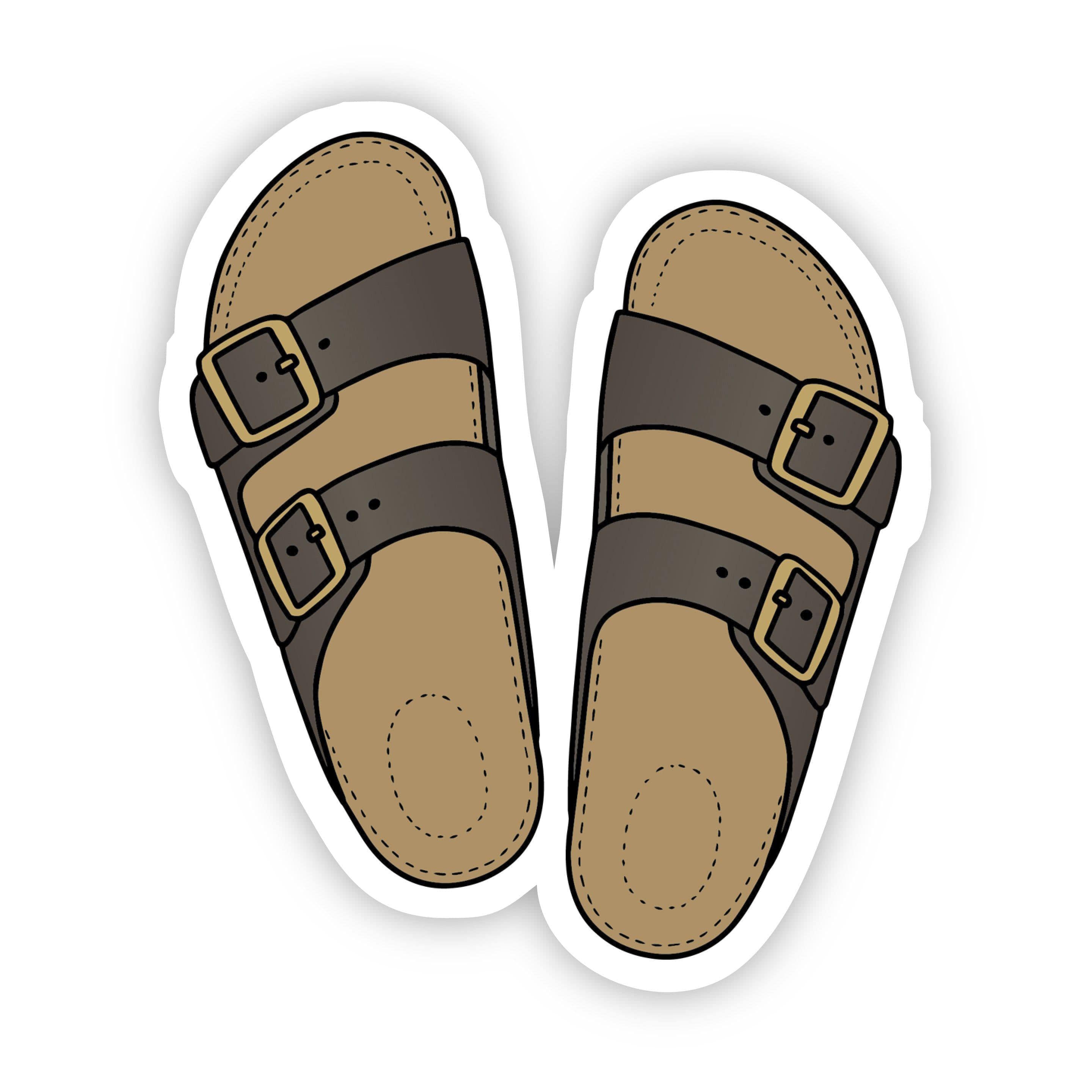  Cute Sandals Beach Aesthetic Sticker、mySite、elrpsem3k