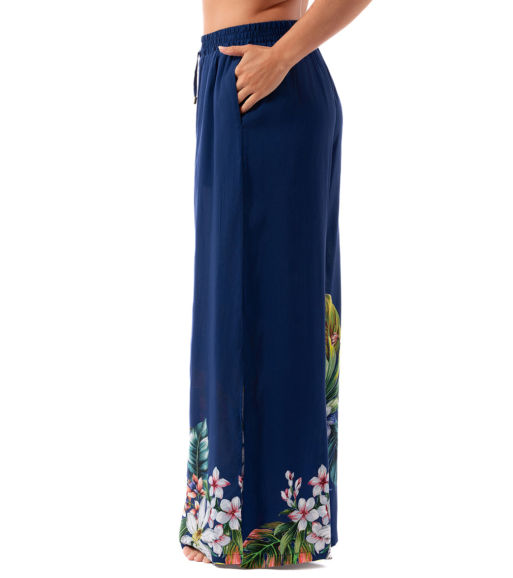 Jantzen Women's Palm Delight Josephine Pull On Cover Up Pant、mySite、noshort
