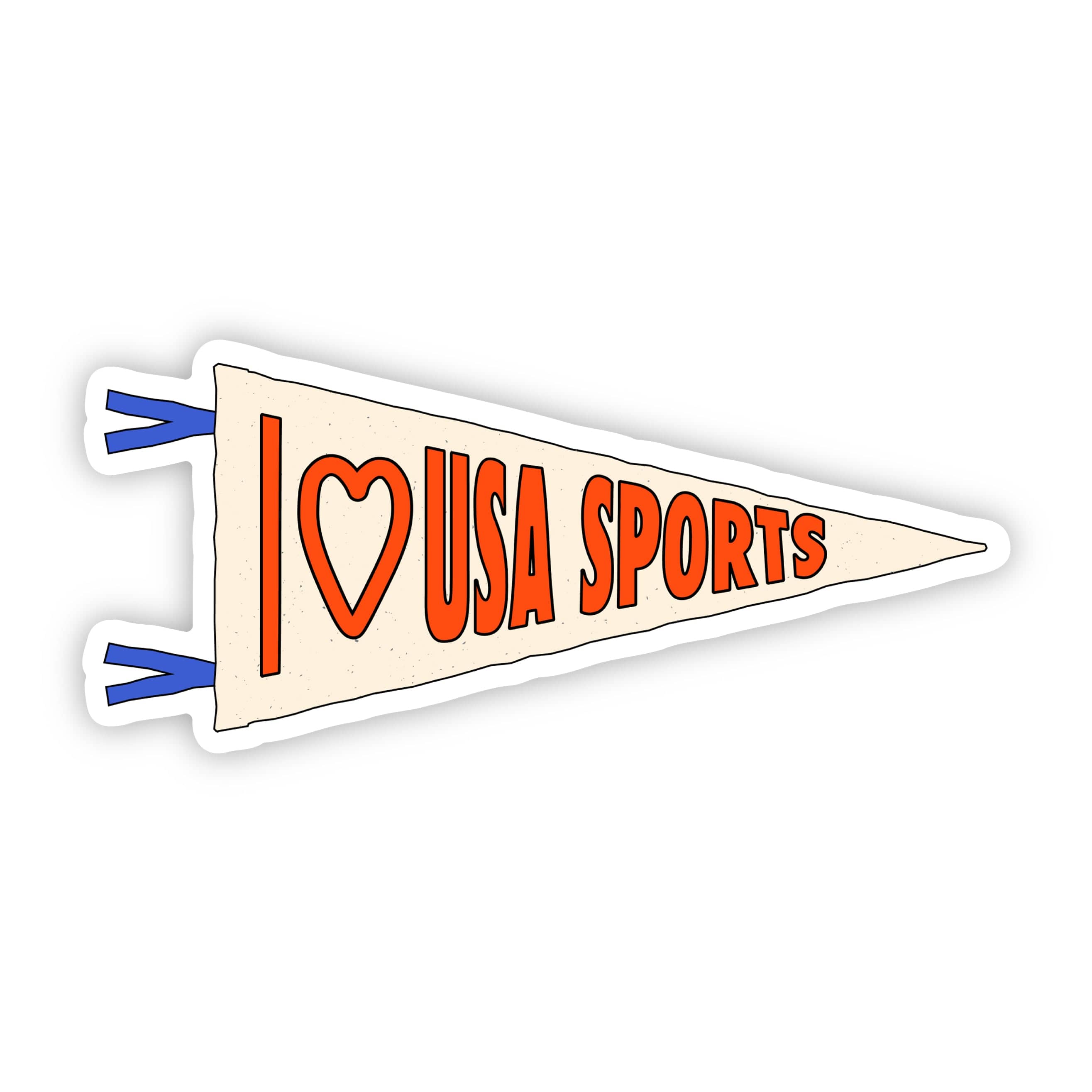  I LOVE USA SPORTS Pennant Sticker、mySite、ghnorth