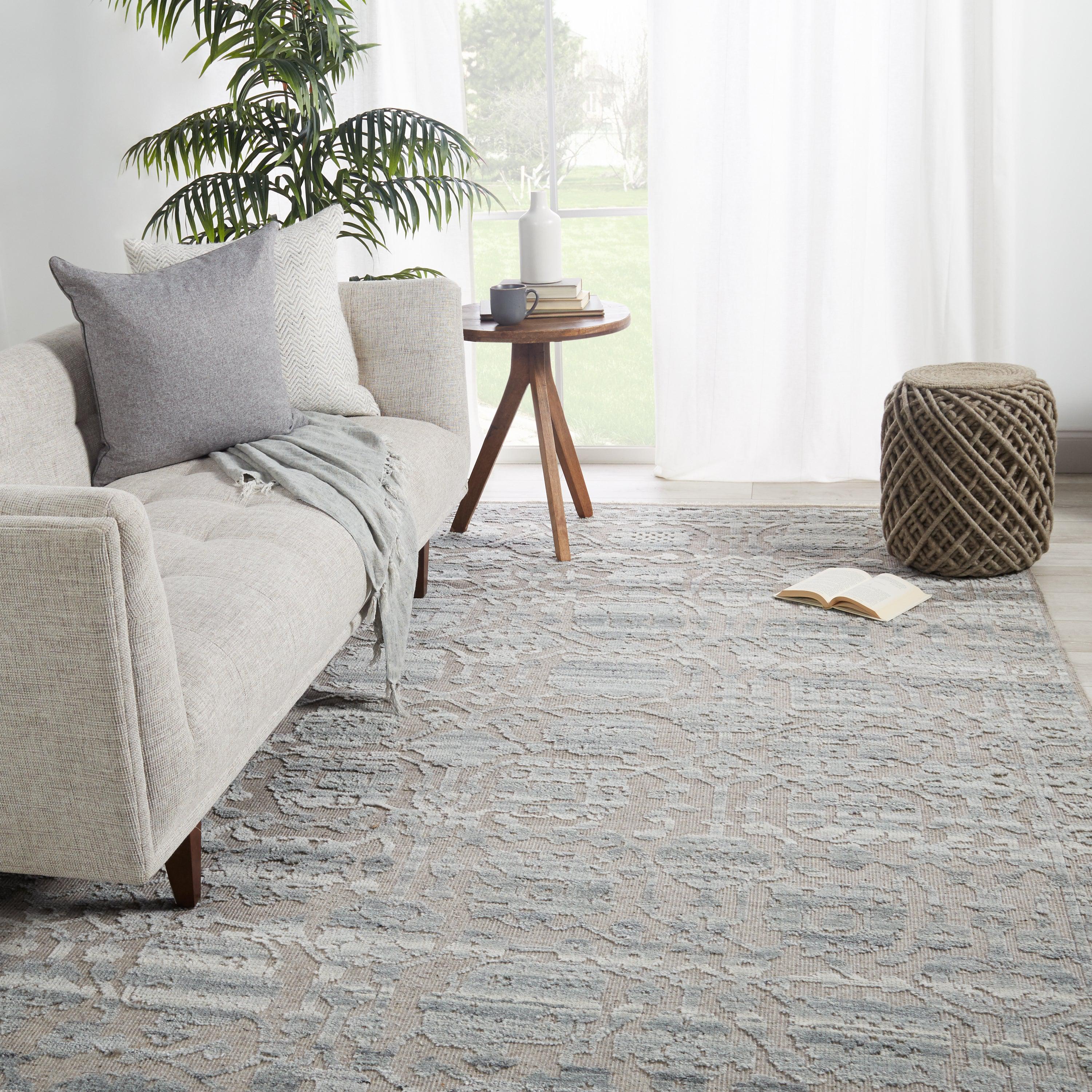 Pearson Hand-Knotted Floral Gray Taupe Area Rug、mySite、gigharbornorthrealestate