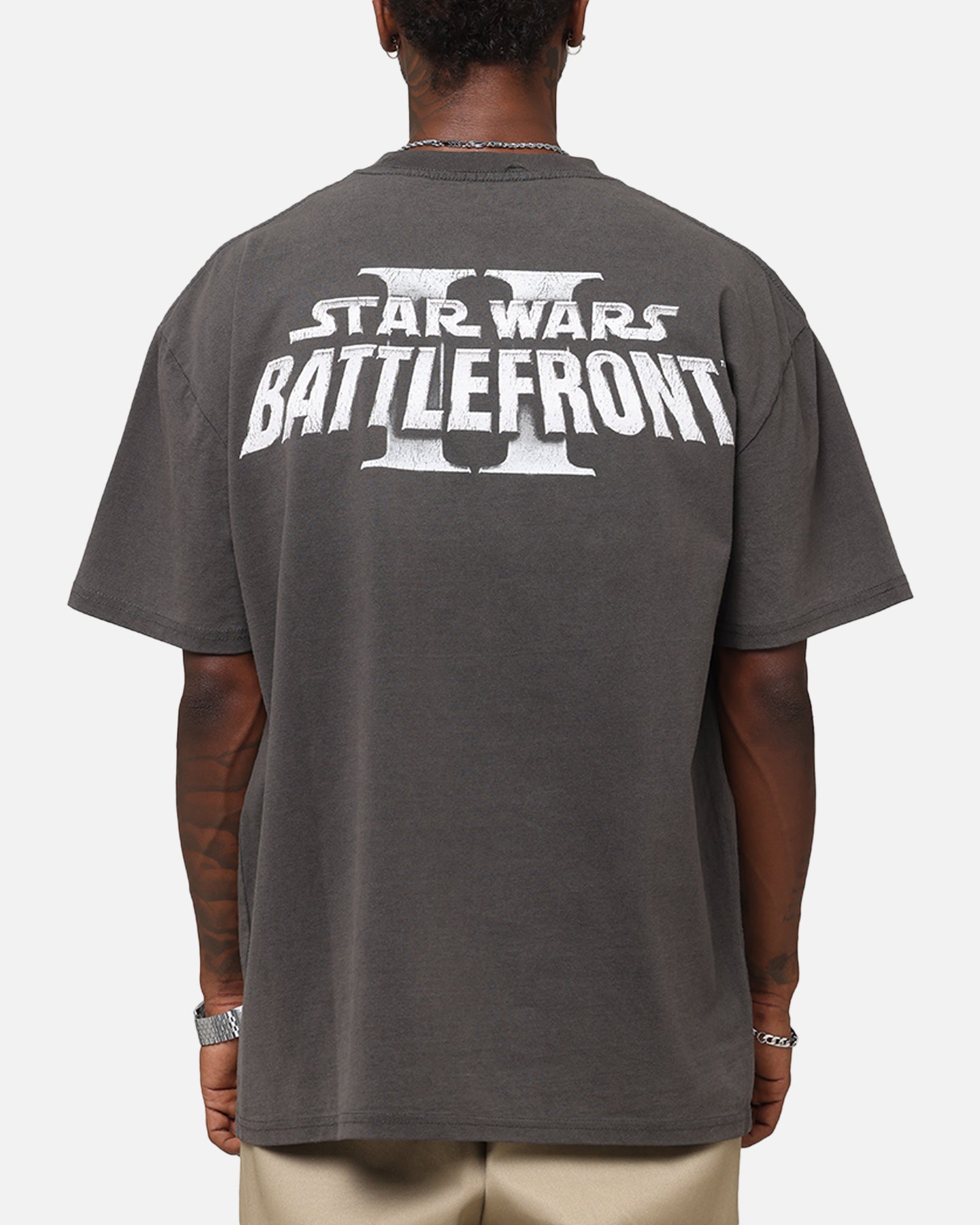 American Thrift Star Wars Battlefront 2 Heavy T-Shirt Black Wash、mySite、zt4zffjzw