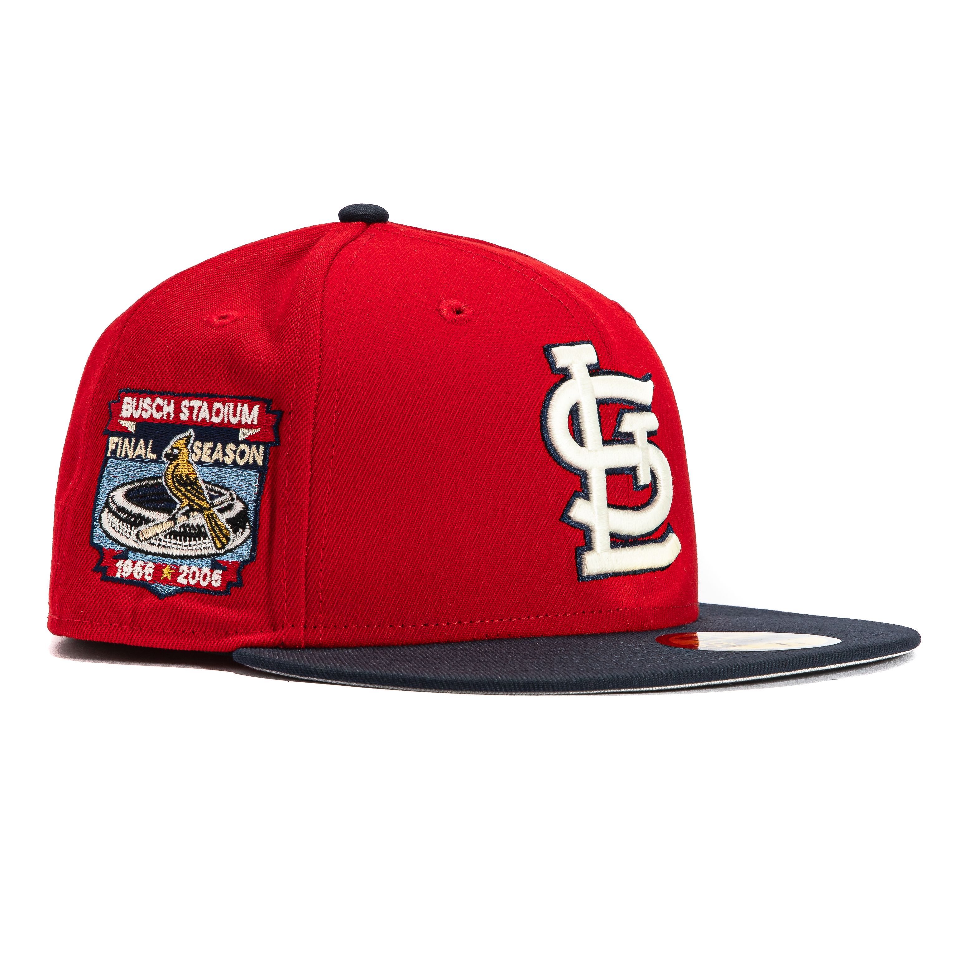 New Era 59Fifty St Louis Cardinals Final Season Patch Hat - Red, Navy、mySite、vikingsvslions