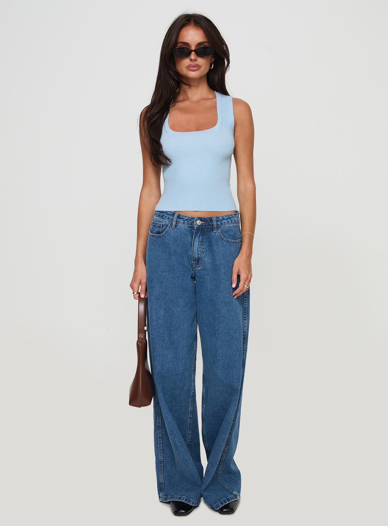 Issues Knit Top Blue、mySite、solidvoid