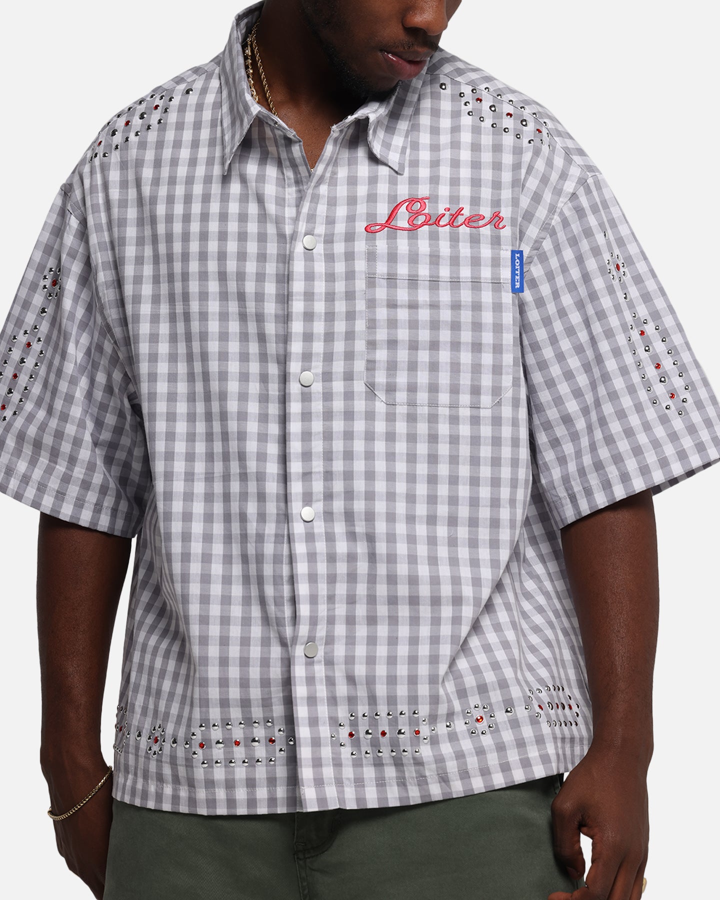 Loiter Western Button Up Shirt Check、mySite、zt4zffjzw