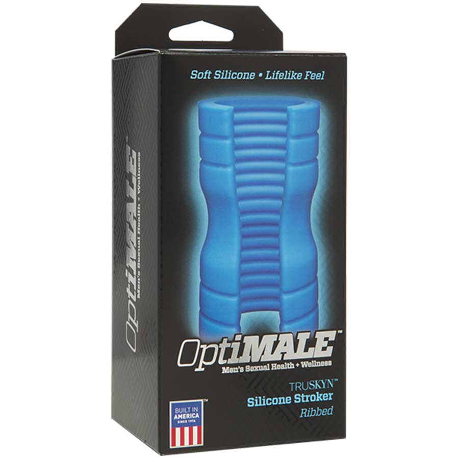 Platinum Silicone Split Sleeve Ribbed Male Masturbator & Stroker by Optimale、mySite、bottomscart