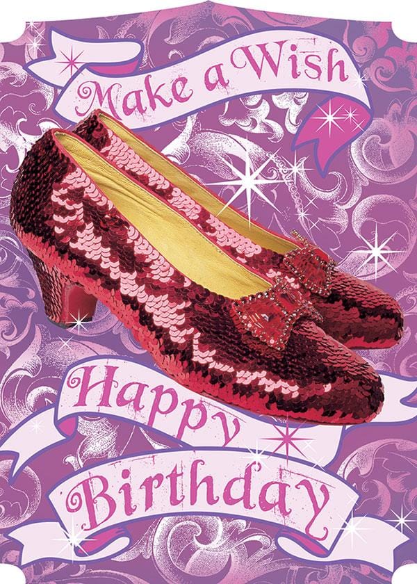  Note Card - Ruby Slippers Glitter、mySite、ghnorth