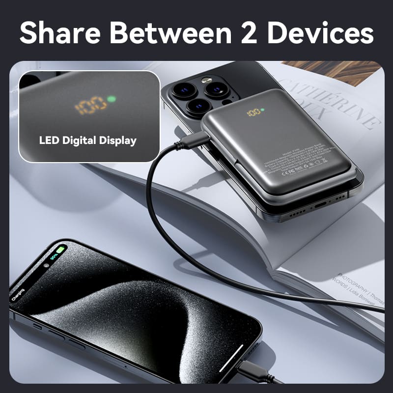 Vention 10000mAh Magnetic Wireless Power Bank 20W、mySite、fannypackpong