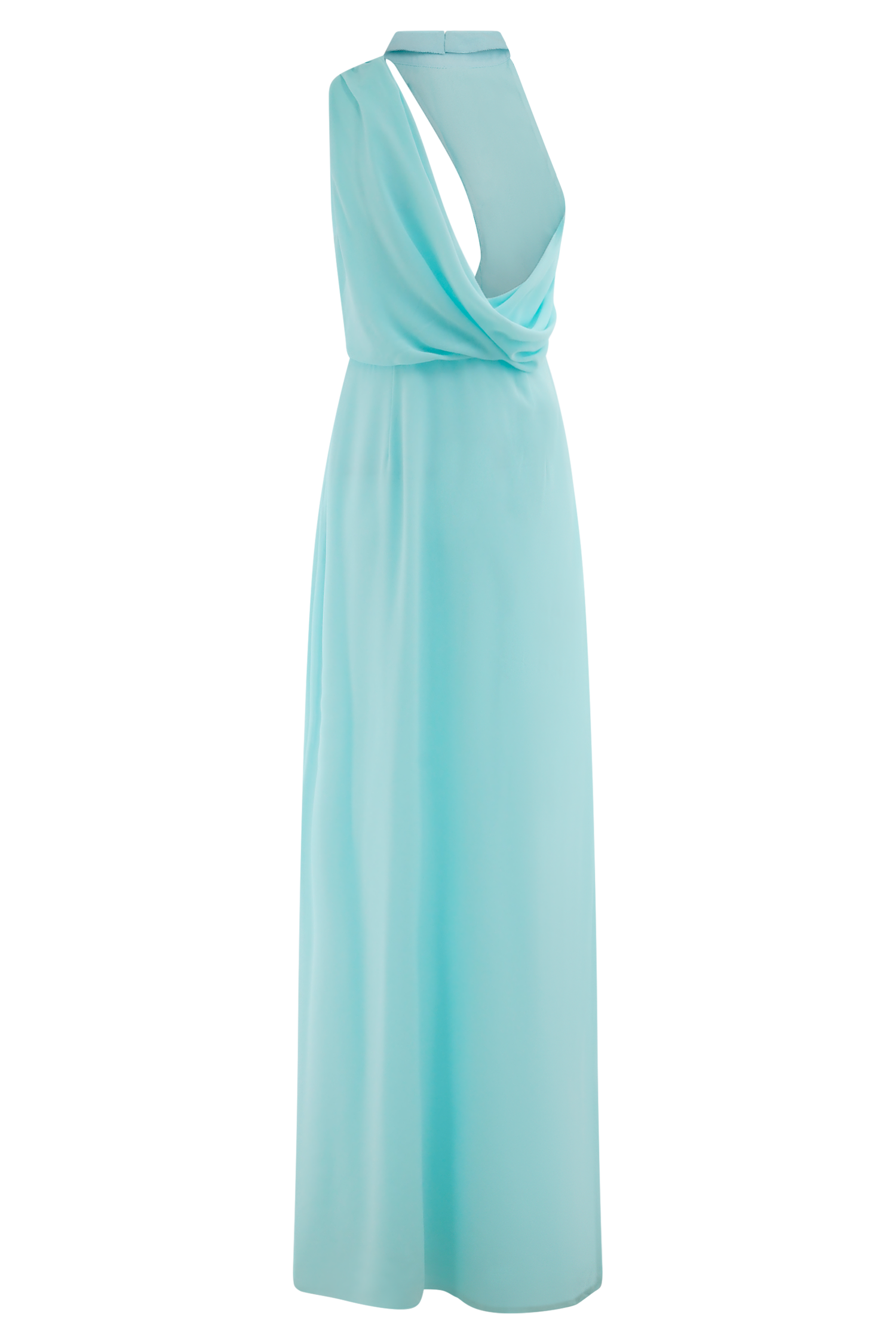 Galia Cowl Neck Maxi Dress - Lagoon、mySite、solidvoid